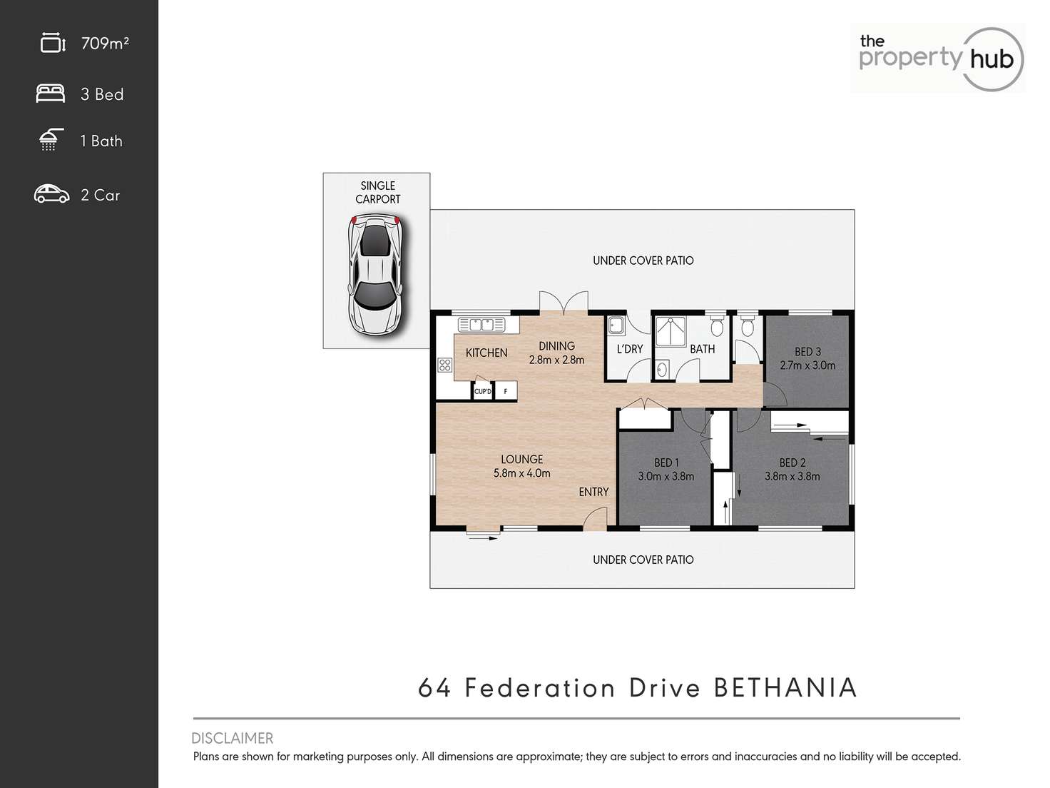 Floorplan of Homely house listing, 64 Federation Drive, Bethania QLD 4205