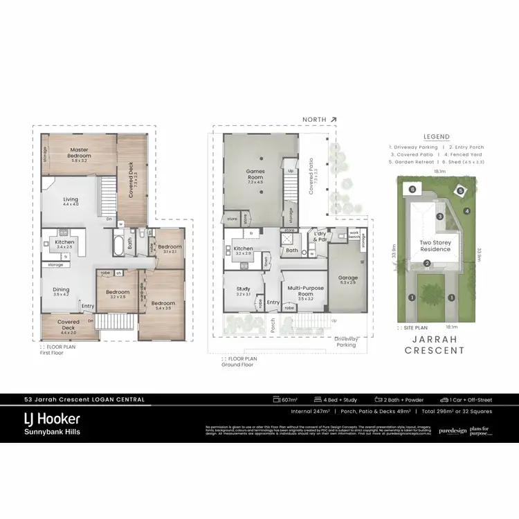 Floorplan of Homely house listing, 53 Jarrah Crescent, Logan Central QLD 4114