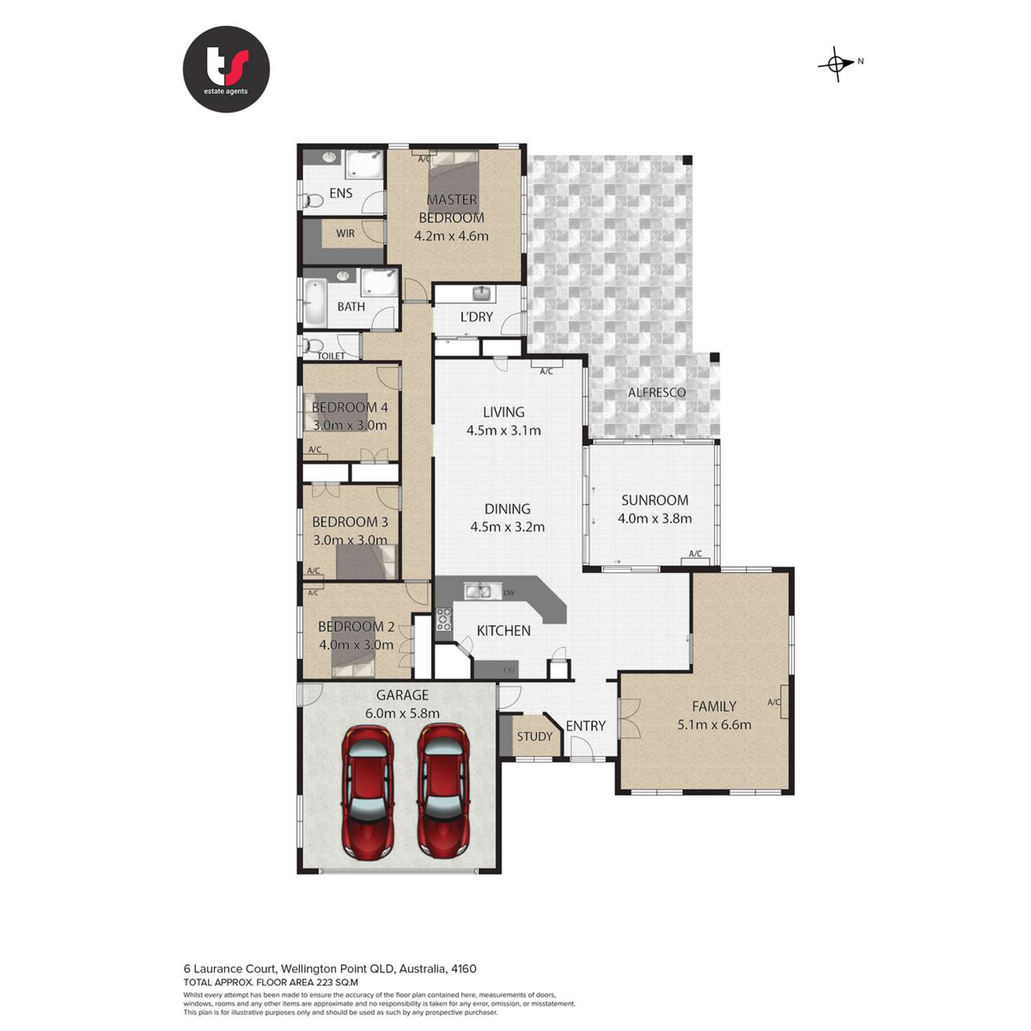 Floorplan of Homely house listing, 6 Laurance Court, Wellington Point QLD 4160