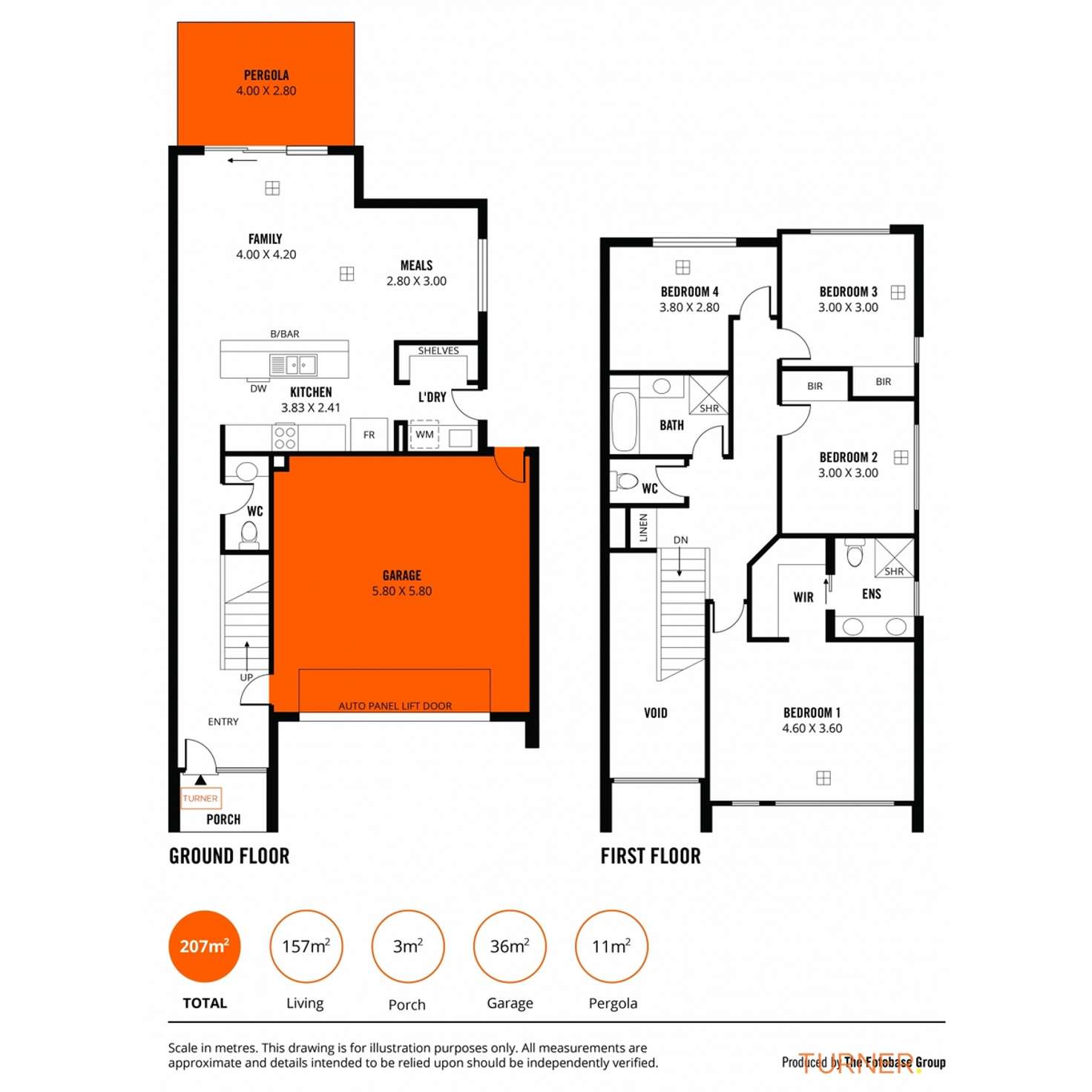 Floorplan of Homely townhouse listing, 6B Heading Avenue, Campbelltown SA 5074
