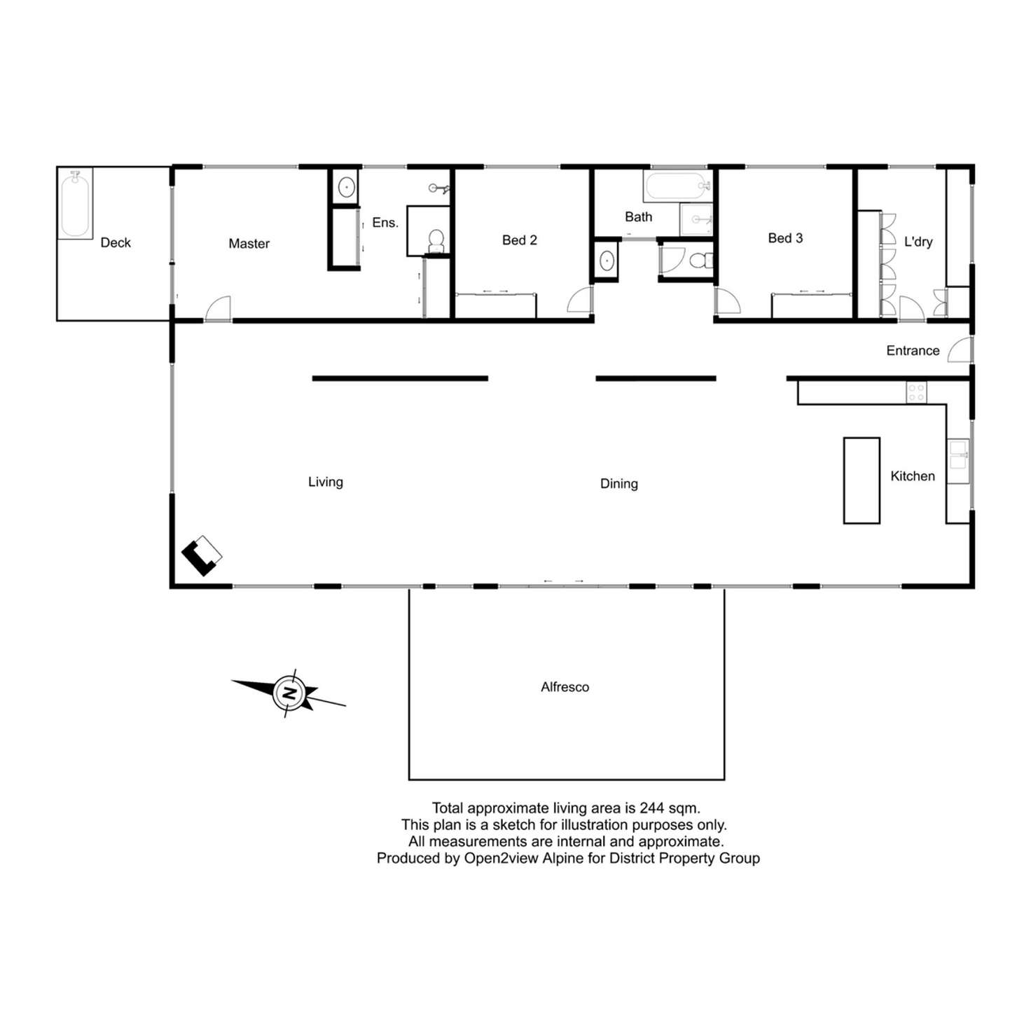 Floorplan of Homely acreageSemiRural listing, 765 Howes Creek Road, Mansfield VIC 3722