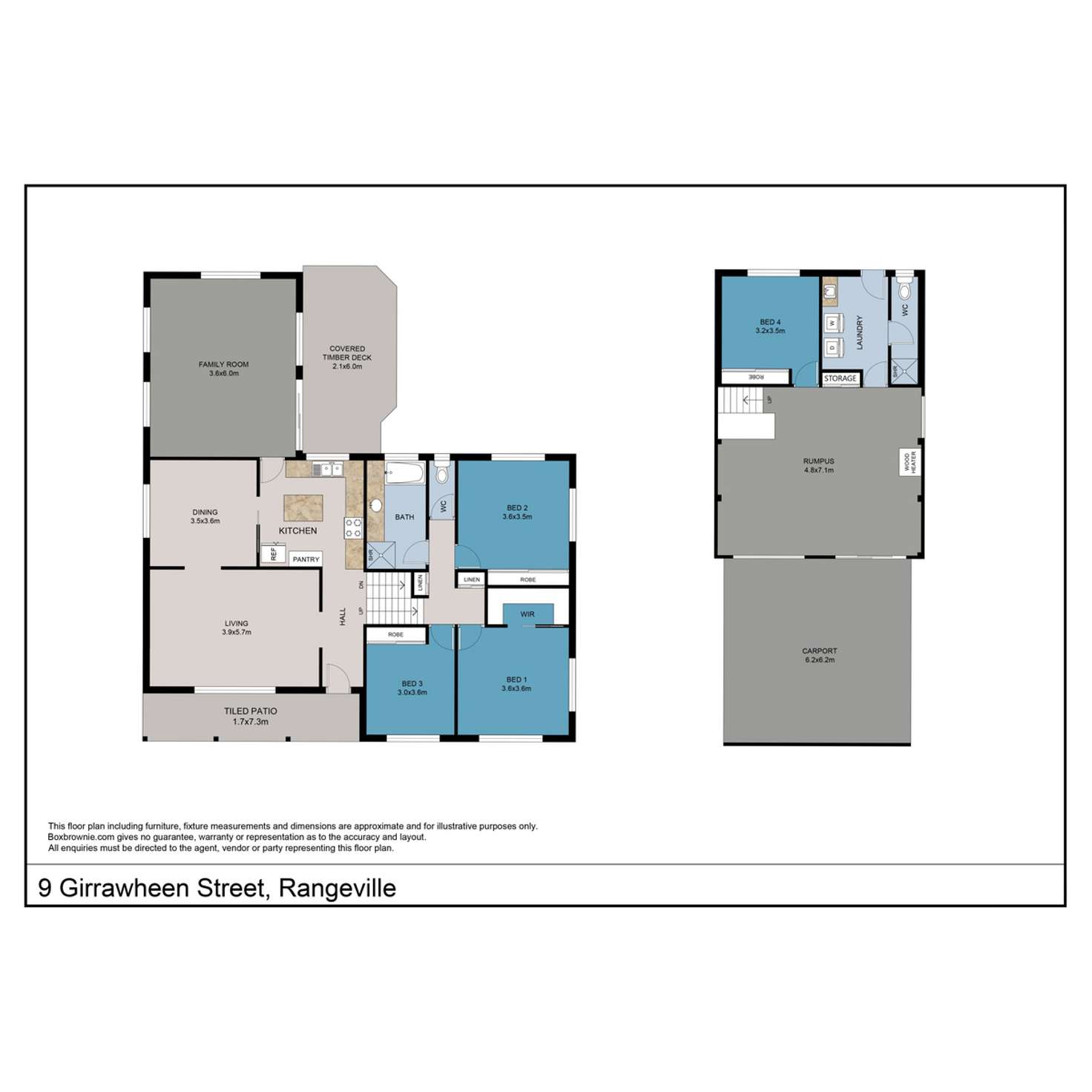 Floorplan of Homely house listing, 9 Girrawheen Street, Rangeville QLD 4350