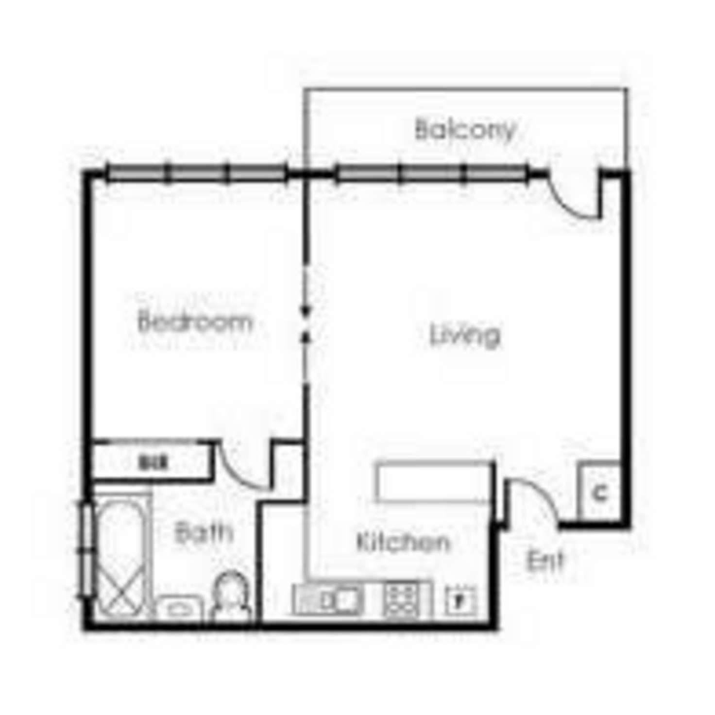 Floorplan of Homely apartment listing, 14/9 Herbert Street, St Kilda VIC 3182