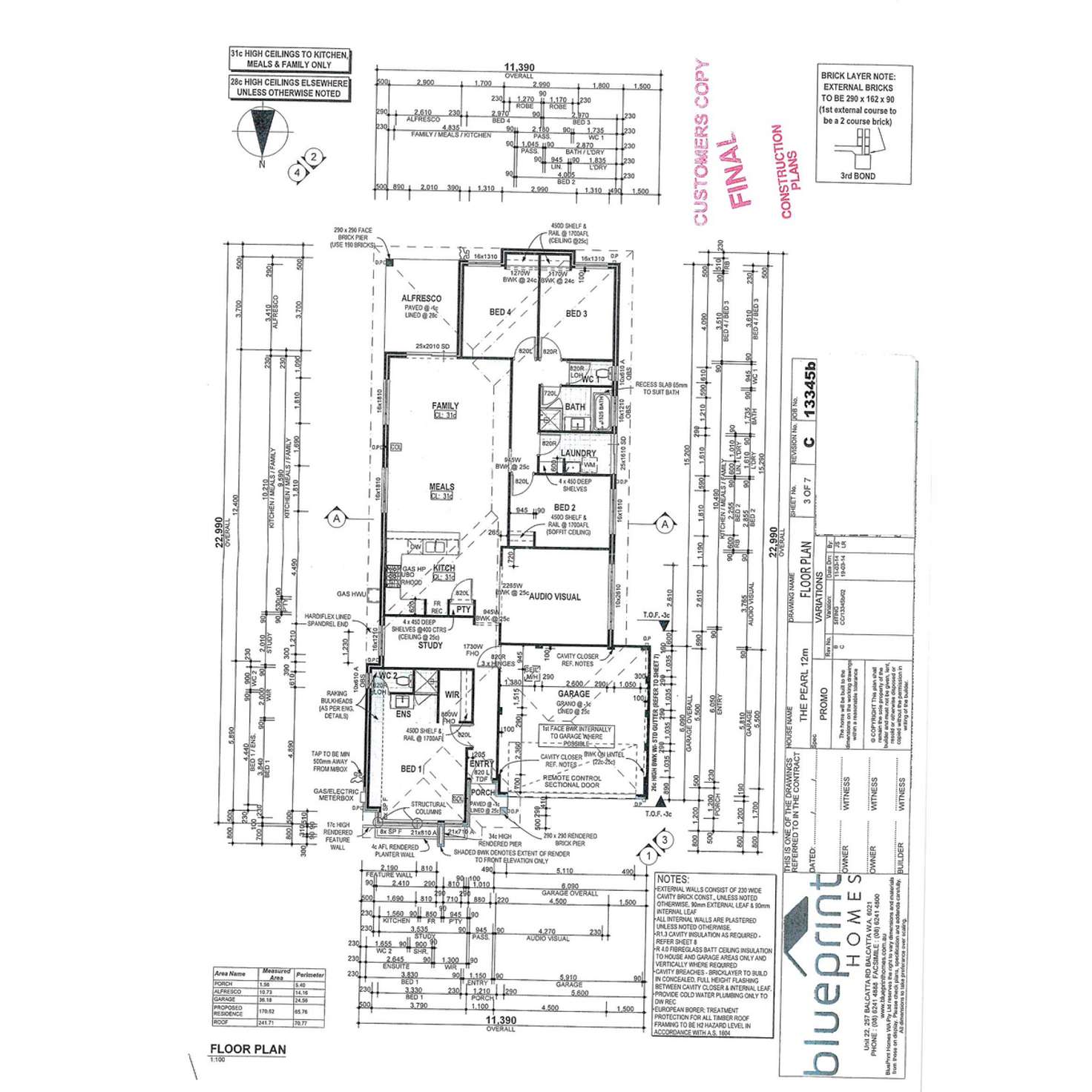 Floorplan of Homely house listing, 16 Syon Way, Brabham WA 6055