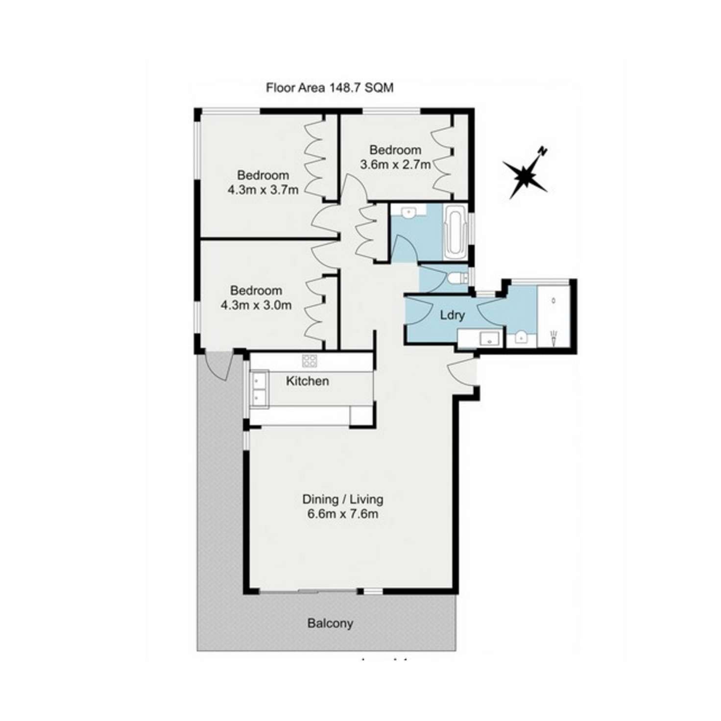 Floorplan of Homely unit listing, 5/42 Dunmore Terrace, Auchenflower QLD 4066