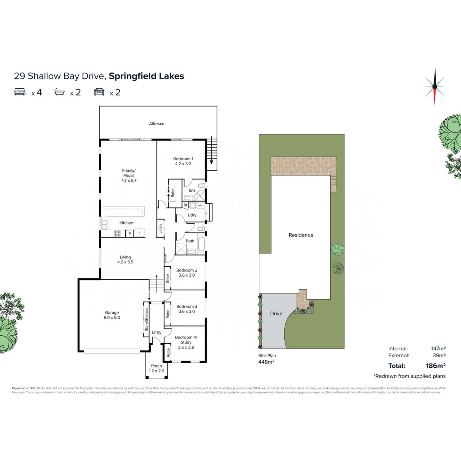 Floorplan of Homely house listing, 29 Shallow Bay Drive, Springfield Lakes QLD 4300