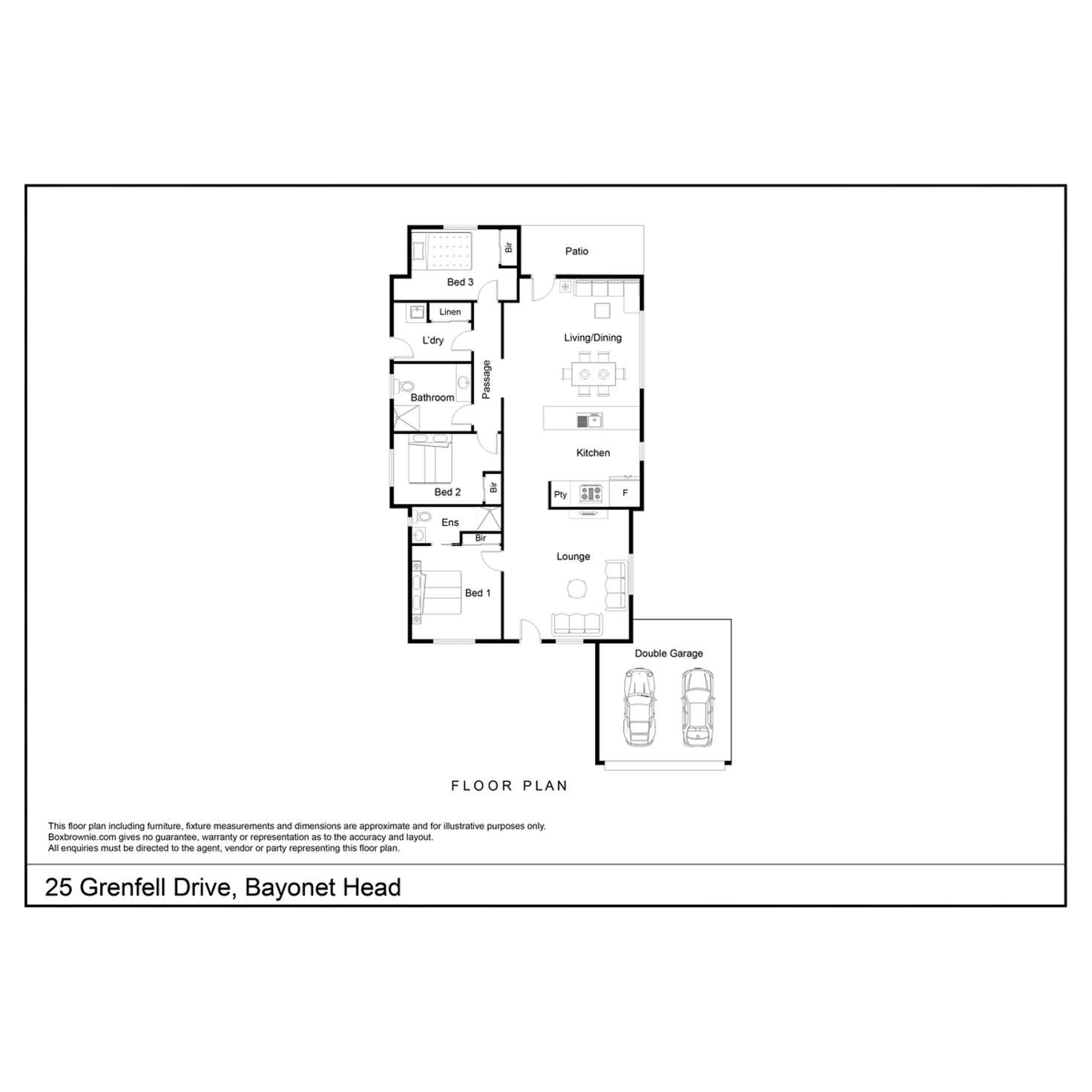 Floorplan of Homely house listing, 25 Grenfell Drive, Bayonet Head WA 6330