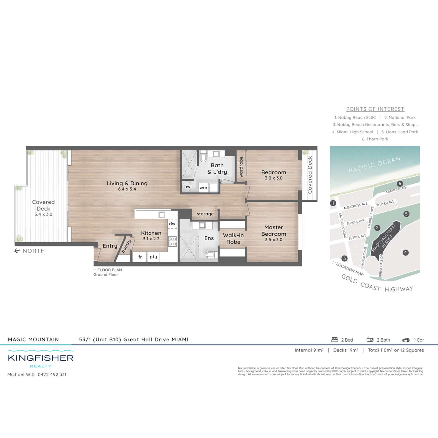 Floorplan of Homely apartment listing, 53/1 Great Hall Drive, Miami QLD 4220