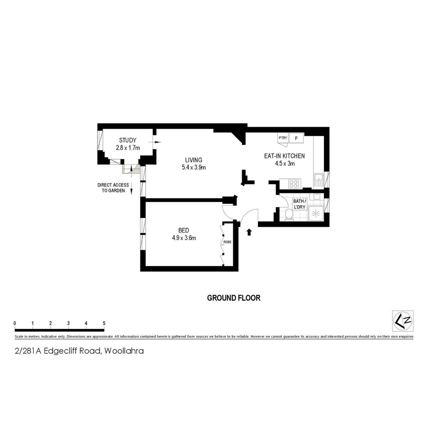 Floorplan of Homely apartment listing, 2/281A Edgecliff Road, Woollahra NSW 2025