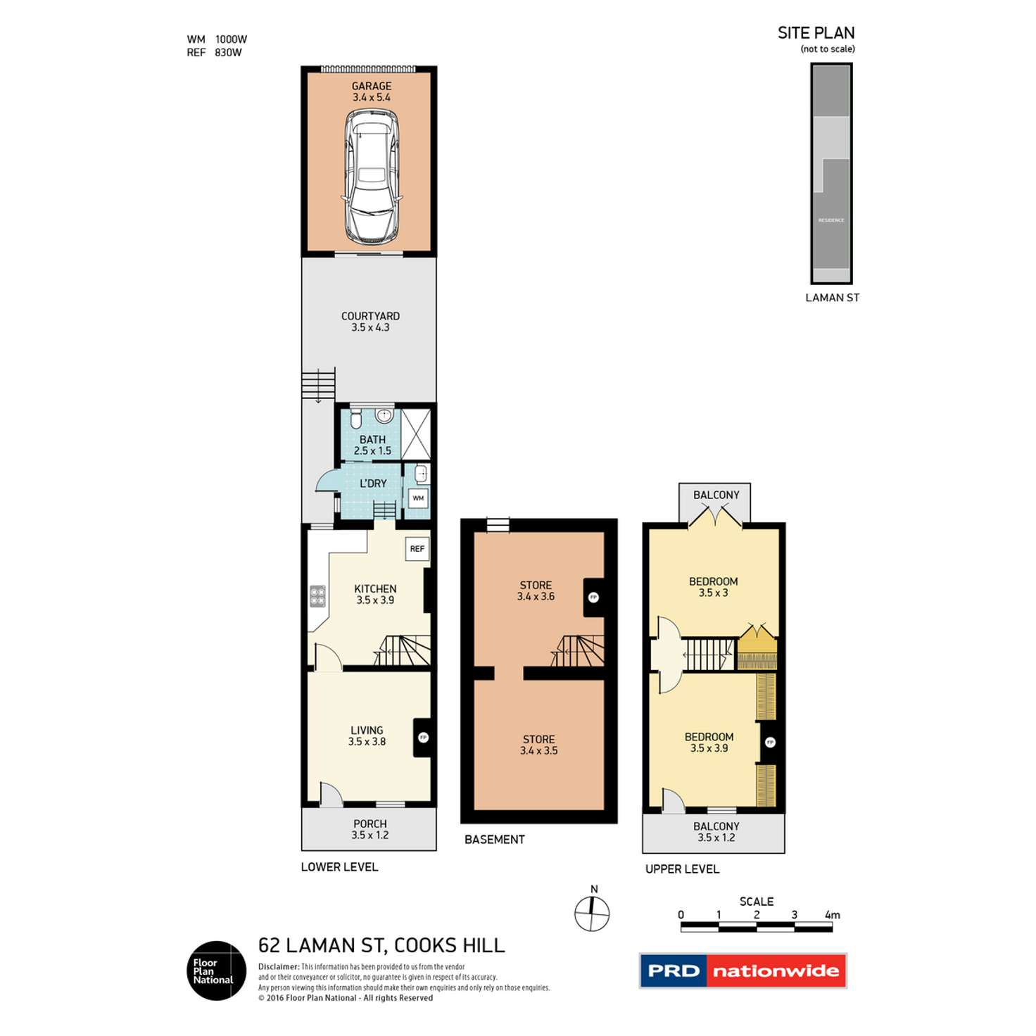 Floorplan of Homely house listing, 62 Laman Street, Cooks Hill NSW 2300