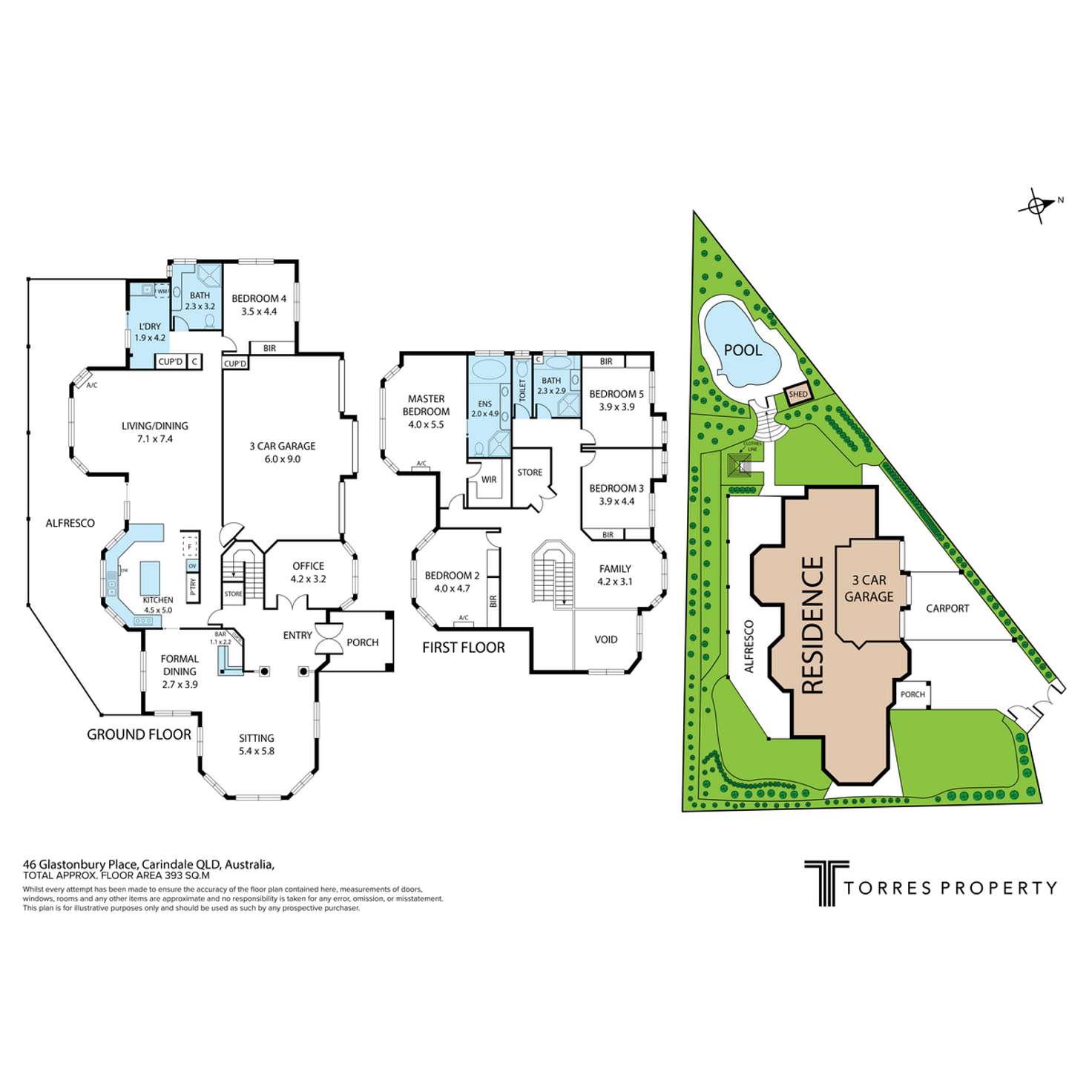 Floorplan of Homely house listing, 46 Glastonbury Place, Carindale QLD 4152