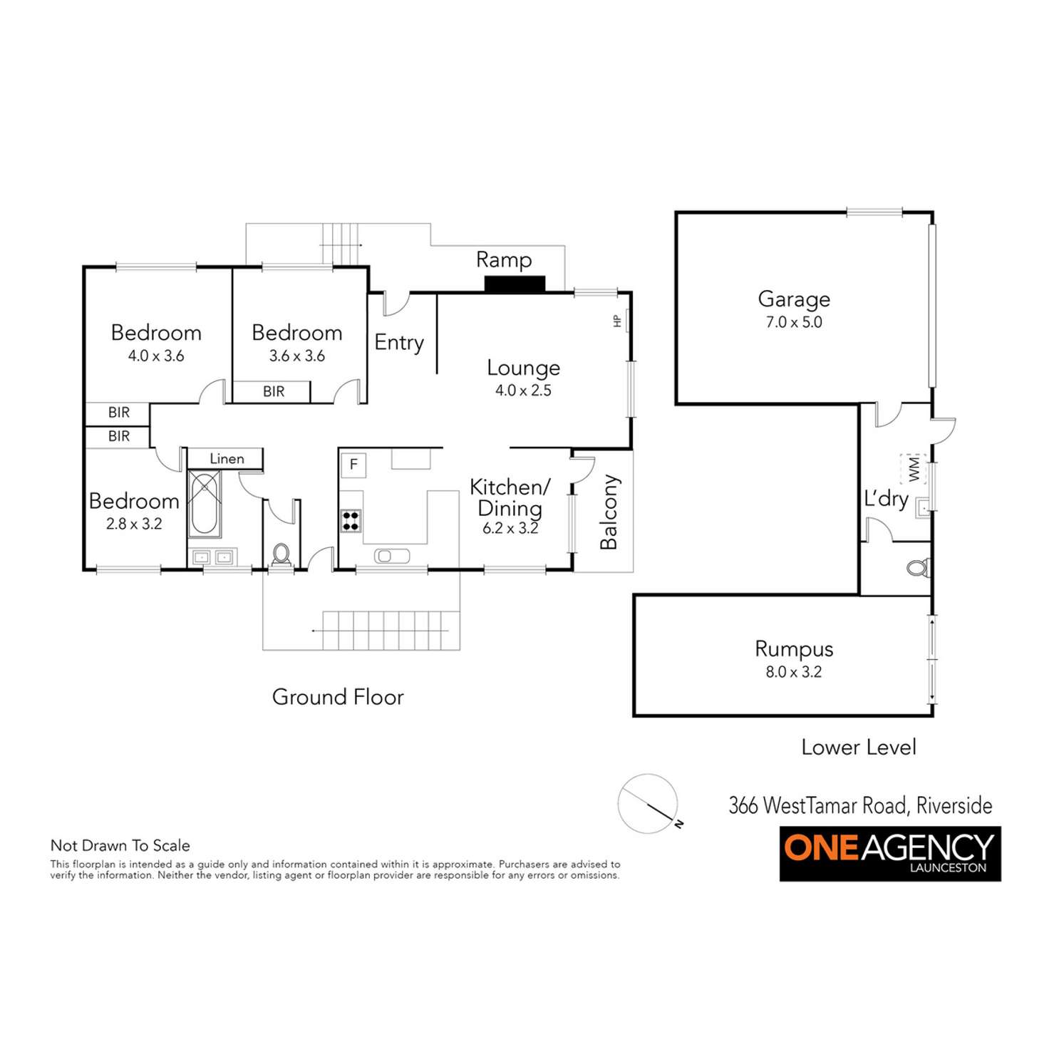 Floorplan of Homely house listing, 366 West Tamar Road, Riverside TAS 7250
