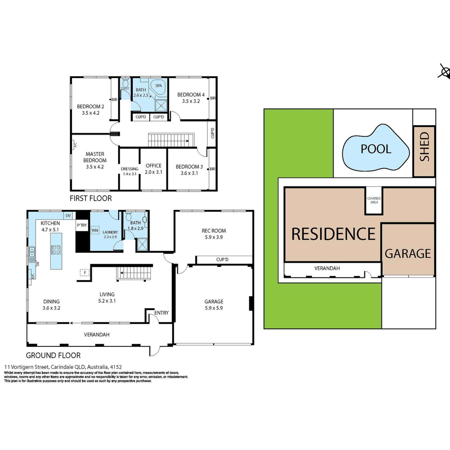 Floorplan of Homely house listing, 11 Vortigern Street, Carindale QLD 4152