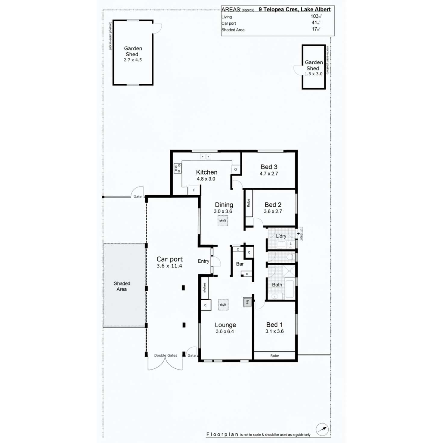 Floorplan of Homely house listing, 9 Telopea Crescent, Lake Albert NSW 2650