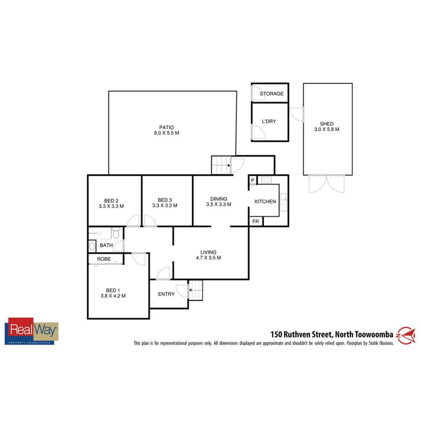 Floorplan of Homely house listing, 150 Ruthven Street, North Toowoomba QLD 4350