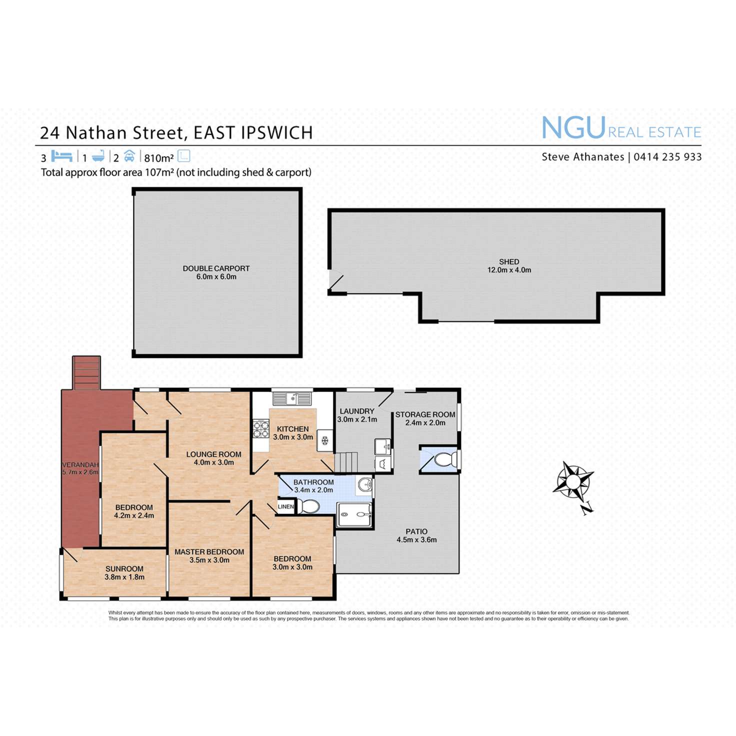 Floorplan of Homely house listing, 24 Nathan Street, East Ipswich QLD 4305