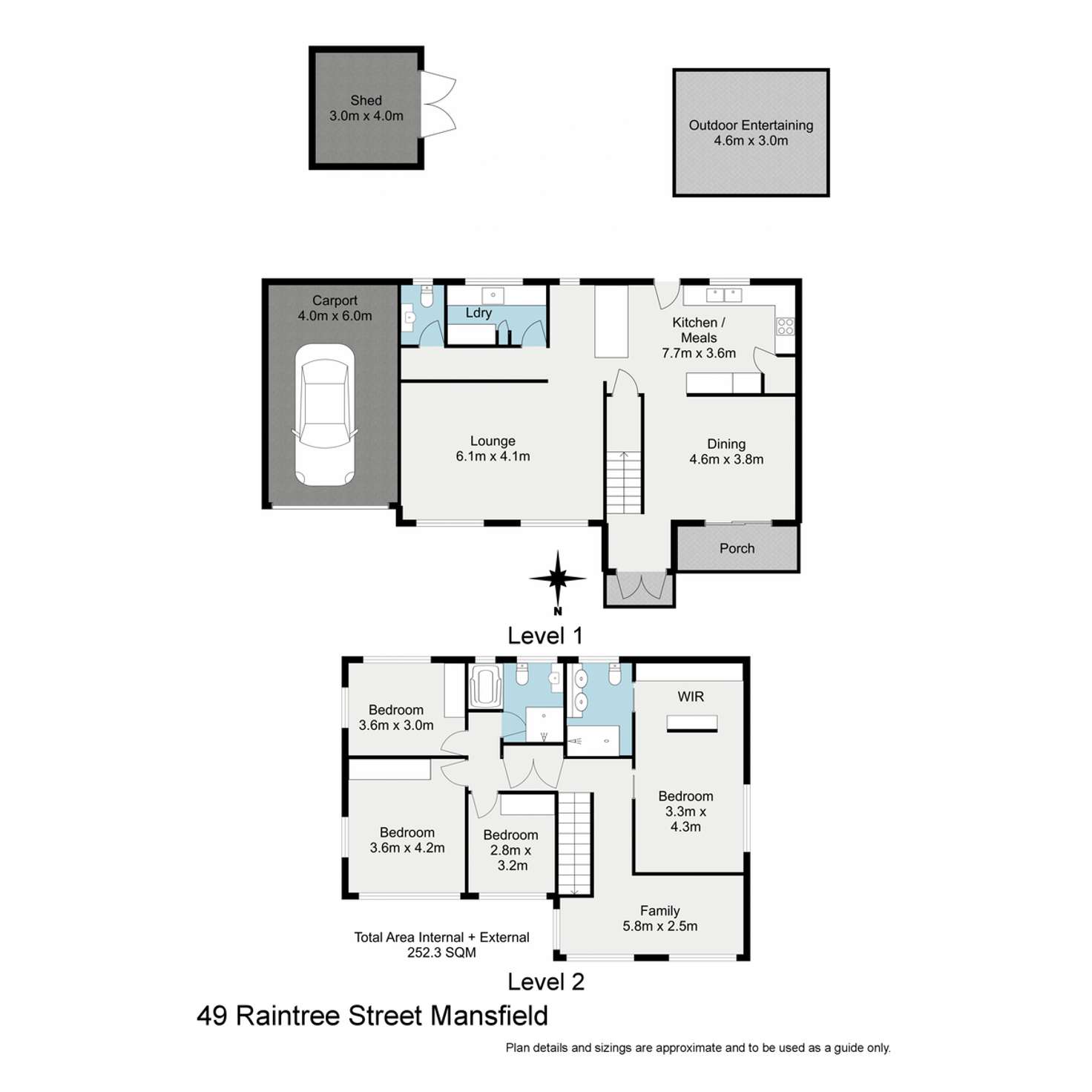 Floorplan of Homely house listing, 49 Raintree Street, Mansfield QLD 4122