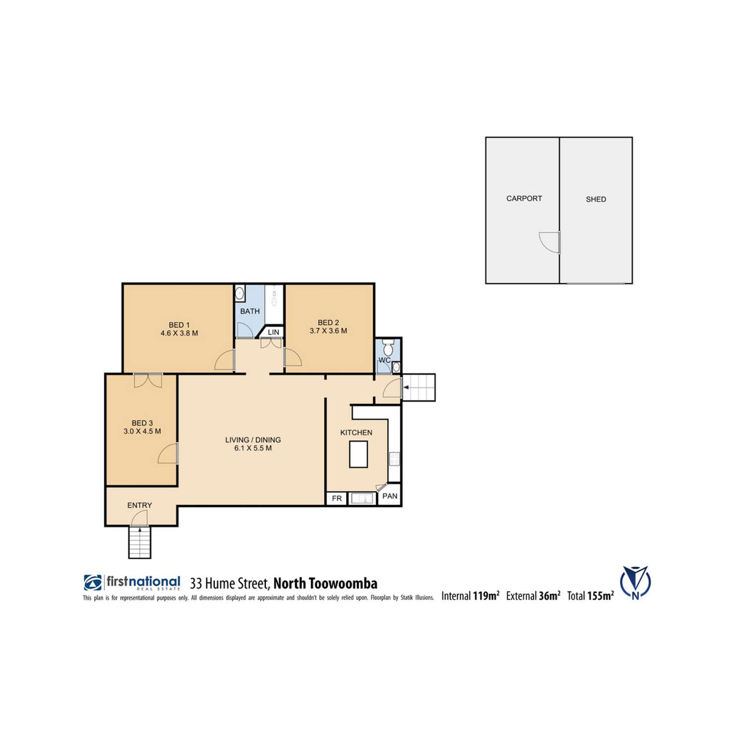 Floorplan of Homely house listing, 33 Hume Street, North Toowoomba QLD 4350