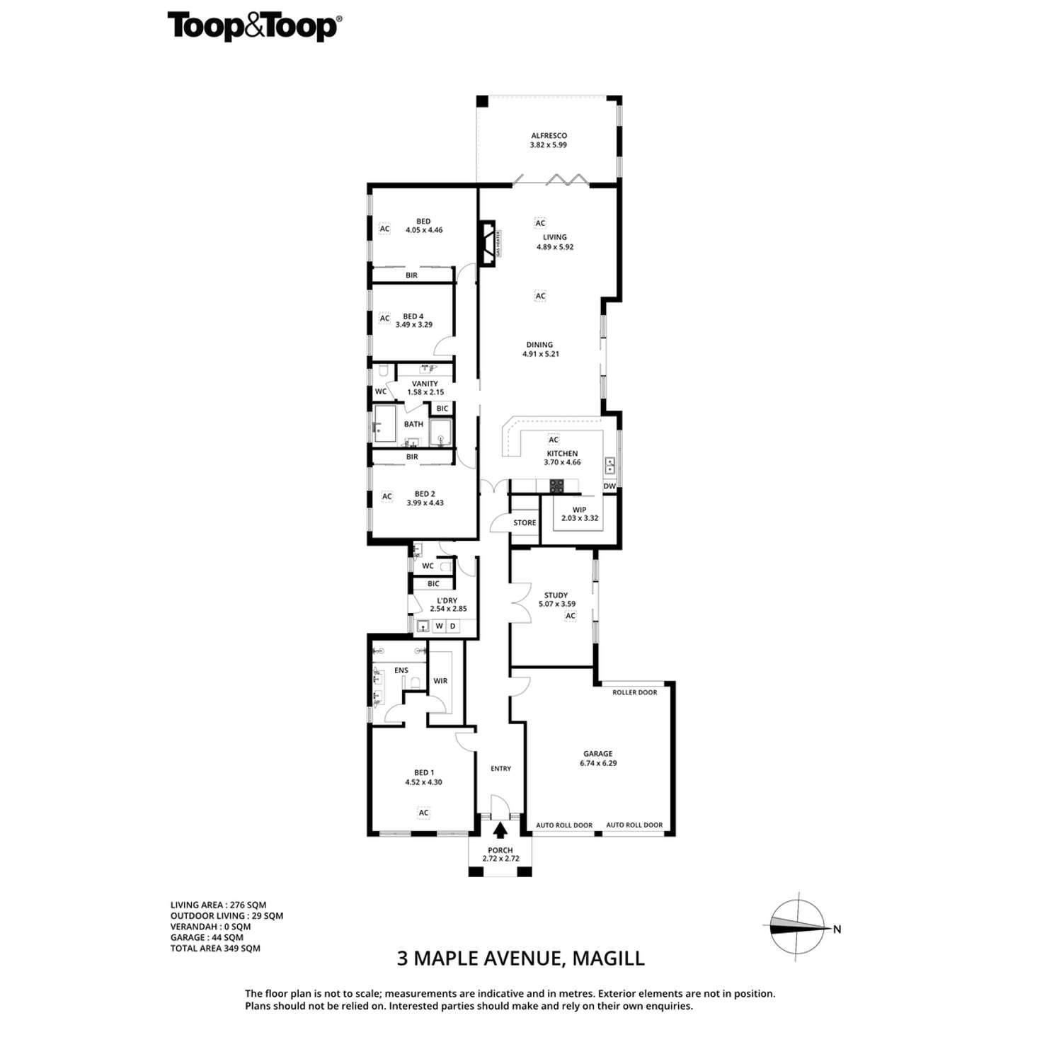 Floorplan of Homely house listing, 3 Maple Avenue, Magill SA 5072