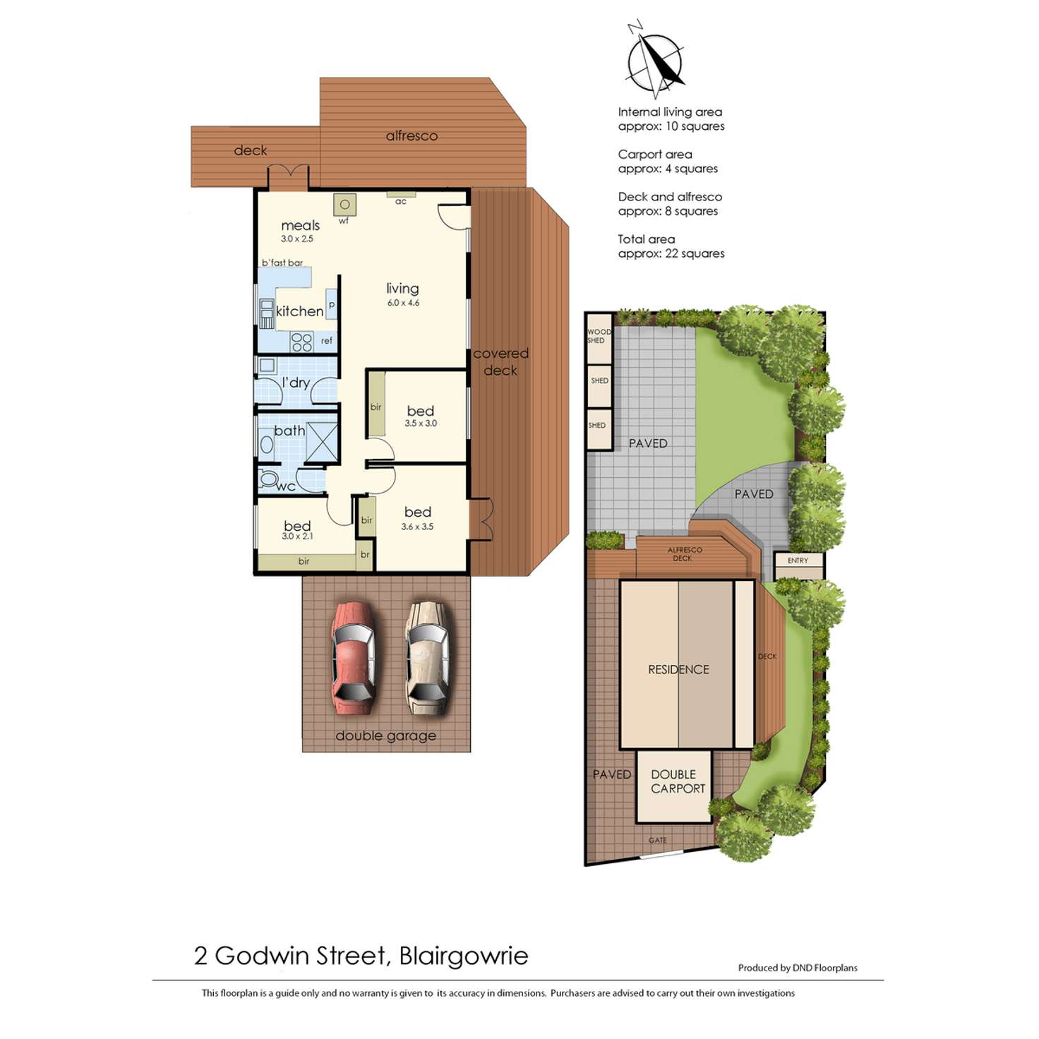 Floorplan of Homely house listing, 2 Godwin Street, Blairgowrie VIC 3942