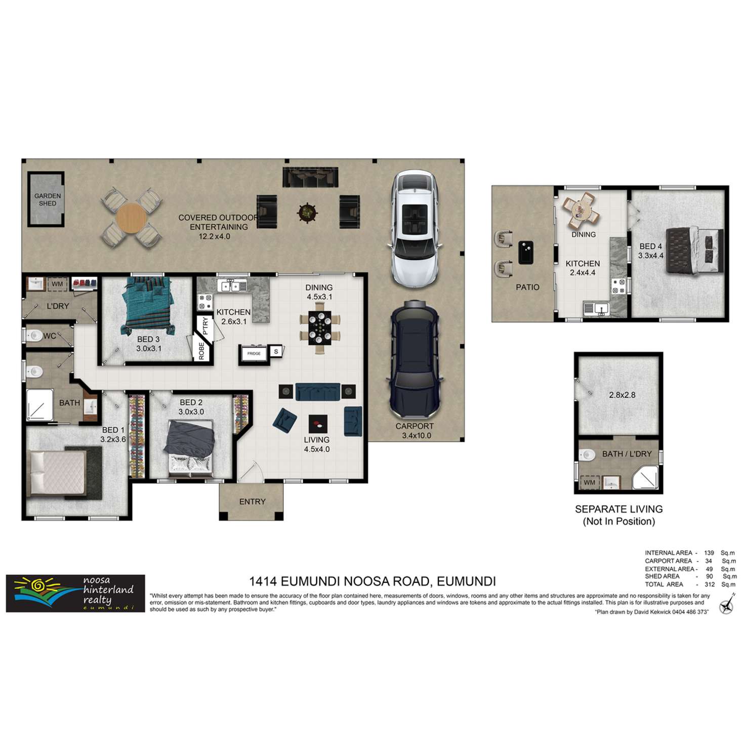 Floorplan of Homely house listing, 1414 Eumundi Noosa Road, Eumundi QLD 4562