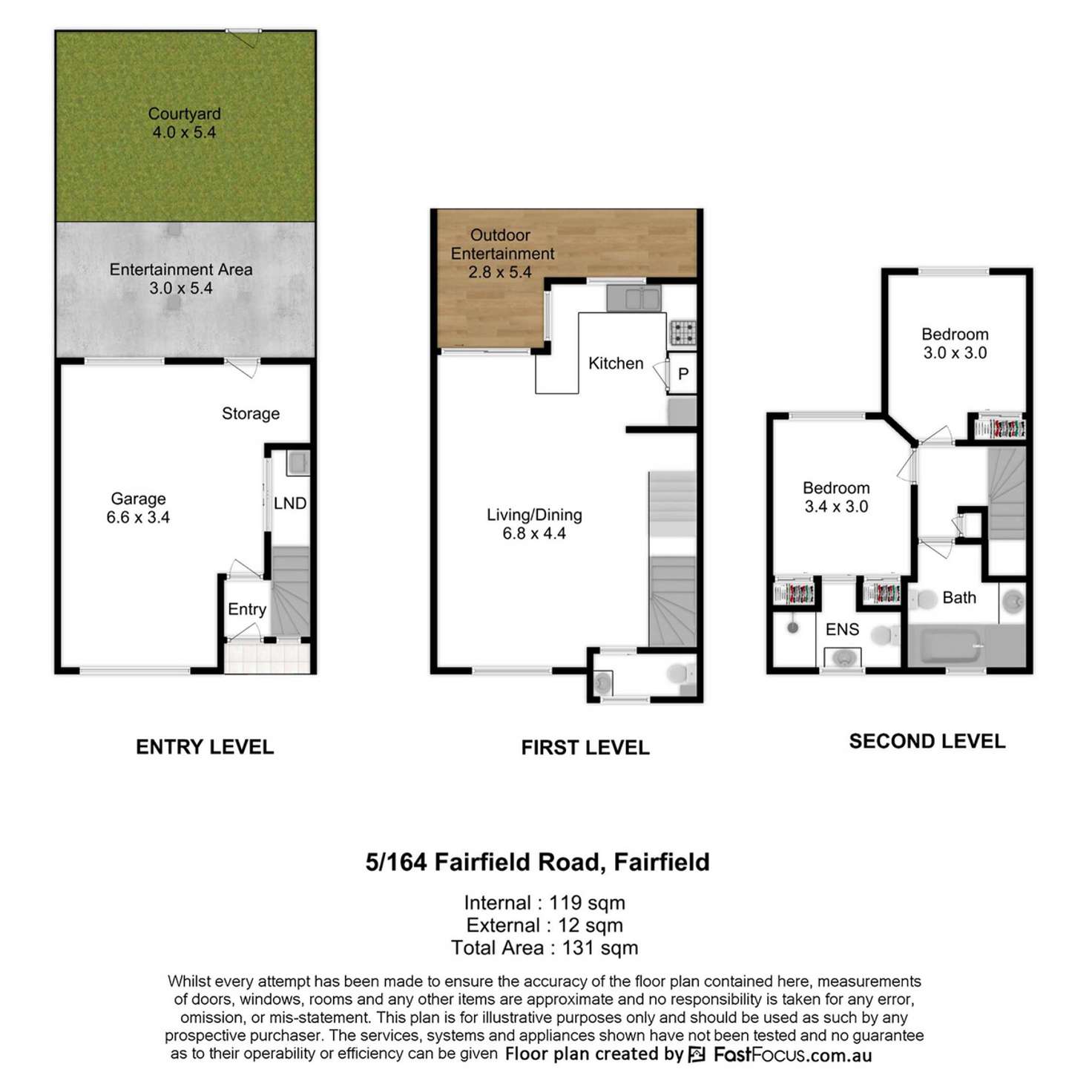 Floorplan of Homely townhouse listing, 5/164 Fairfield Road, Fairfield QLD 4103