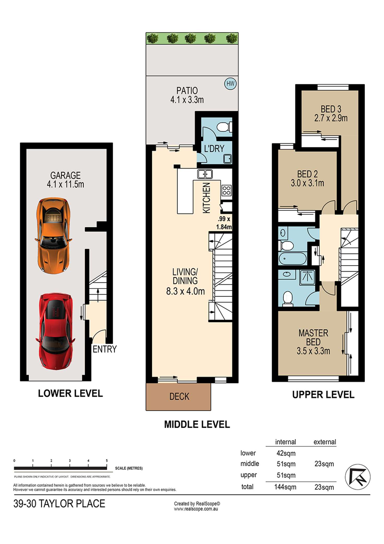 Floorplan of Homely townhouse listing, 39/30 Taylor Place, Mackenzie QLD 4156