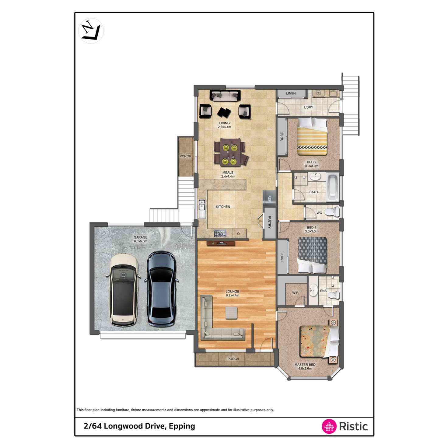 Floorplan of Homely house listing, 64A Longwood Drive, Epping VIC 3076