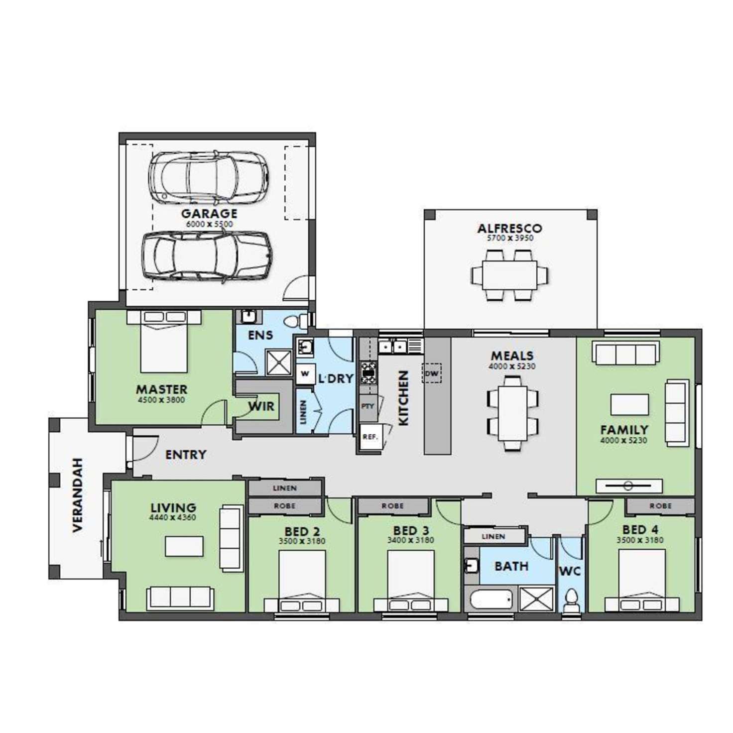 Floorplan of Homely house listing, 48 Benetti Drive, Lara VIC 3212