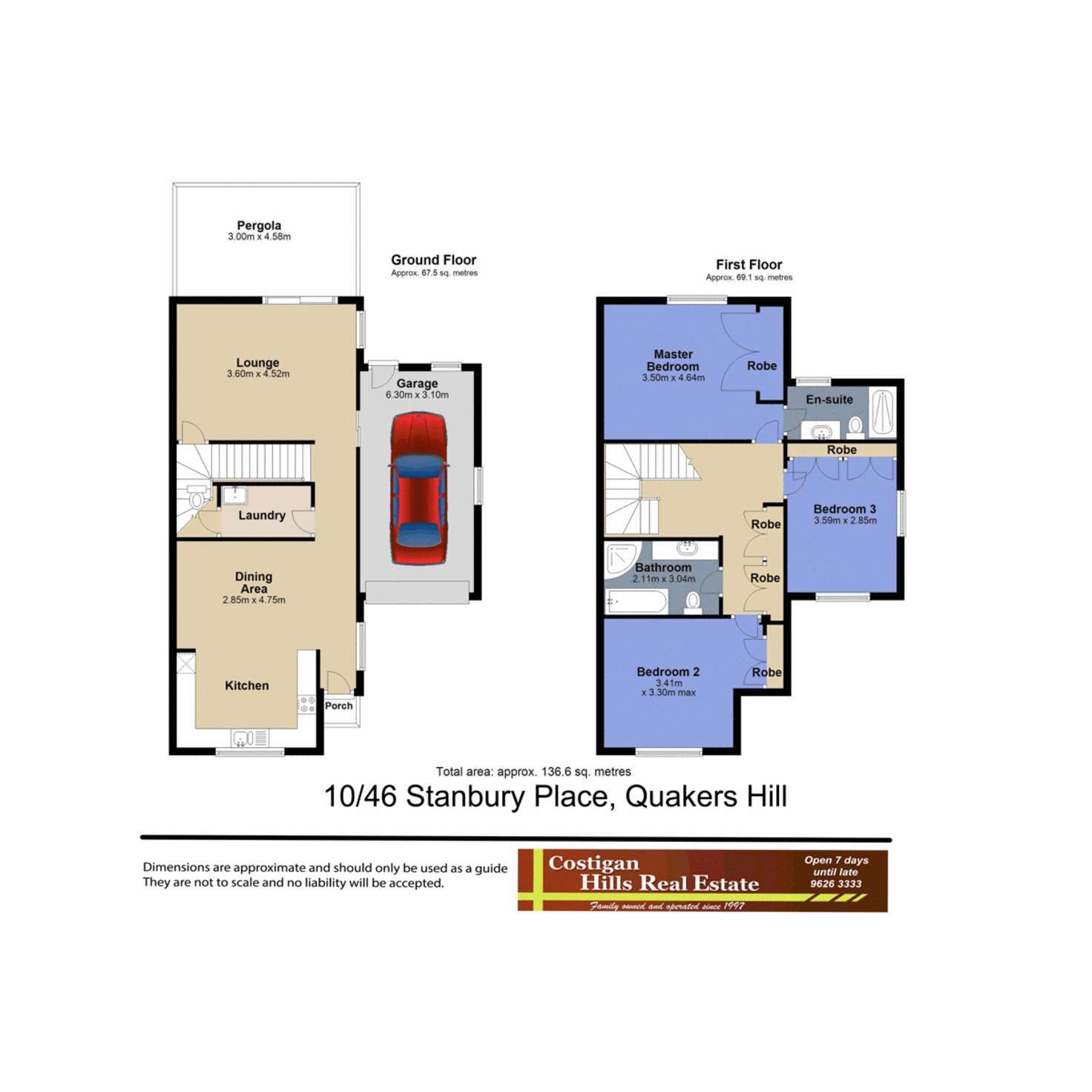 Floorplan of Homely townhouse listing, 10/46 Stanbury Place, Quakers Hill NSW 2763