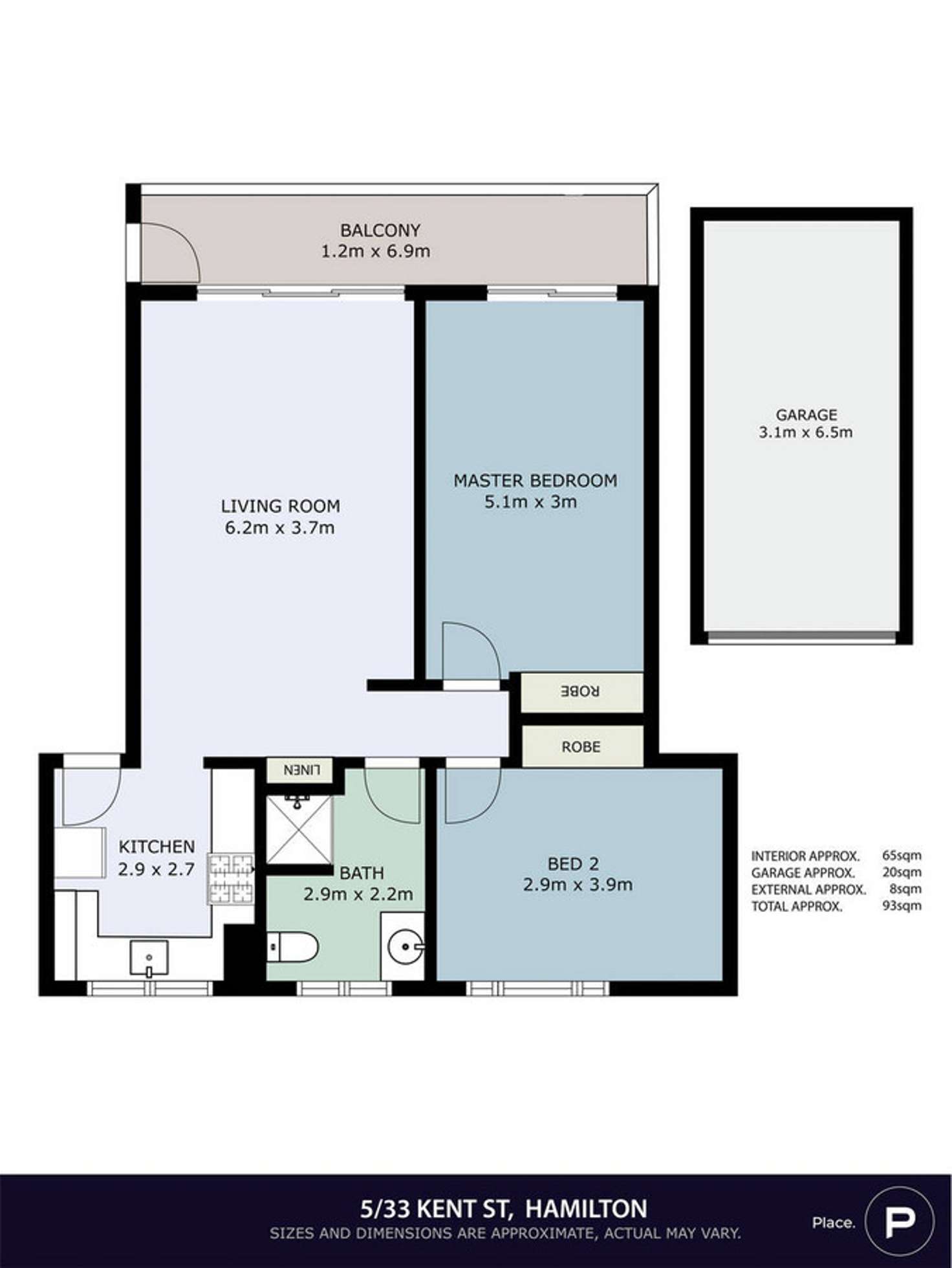 Floorplan of Homely unit listing, 5/33 Kent Street, Hamilton QLD 4007