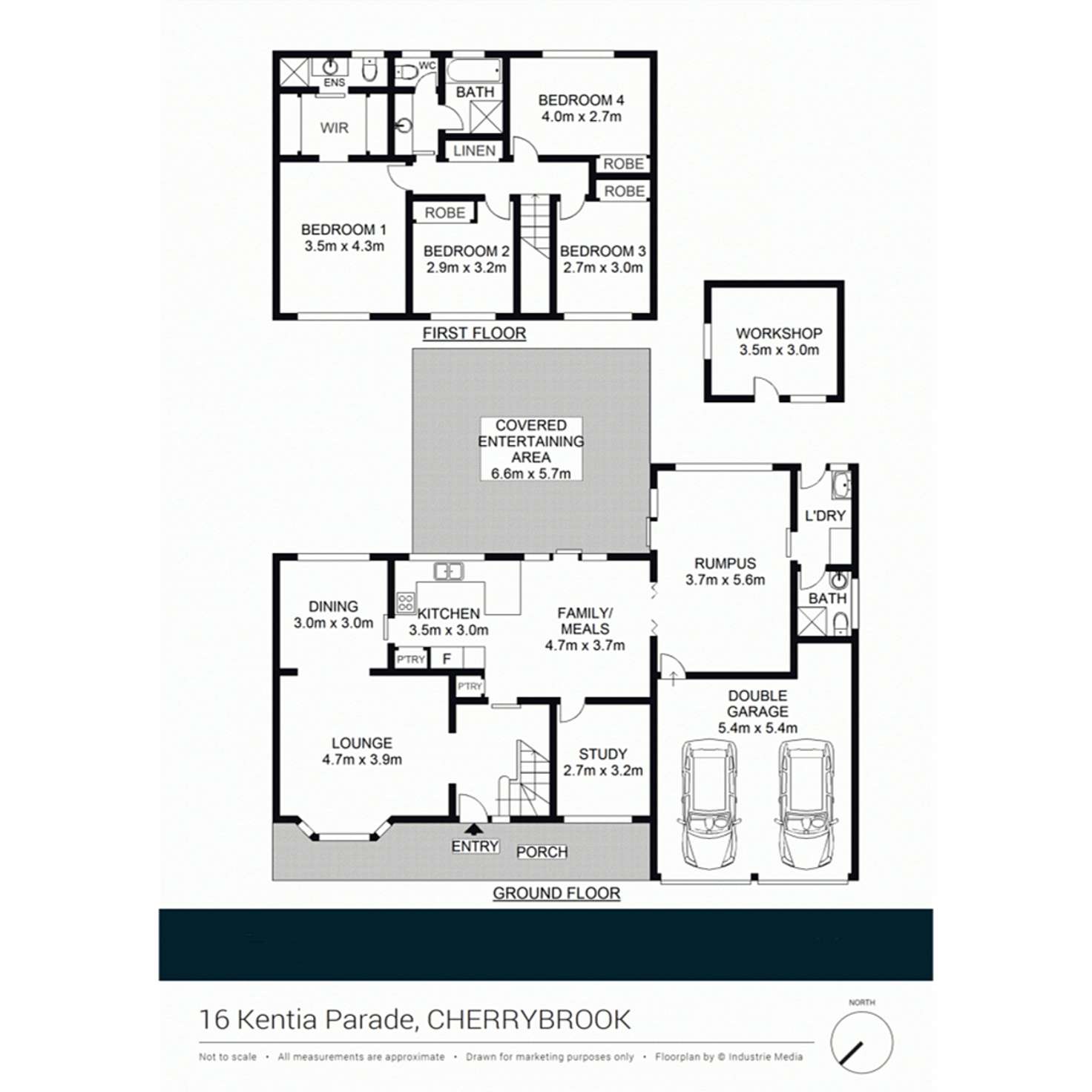 Floorplan of Homely house listing, 16 Kentia Parade, Cherrybrook NSW 2126