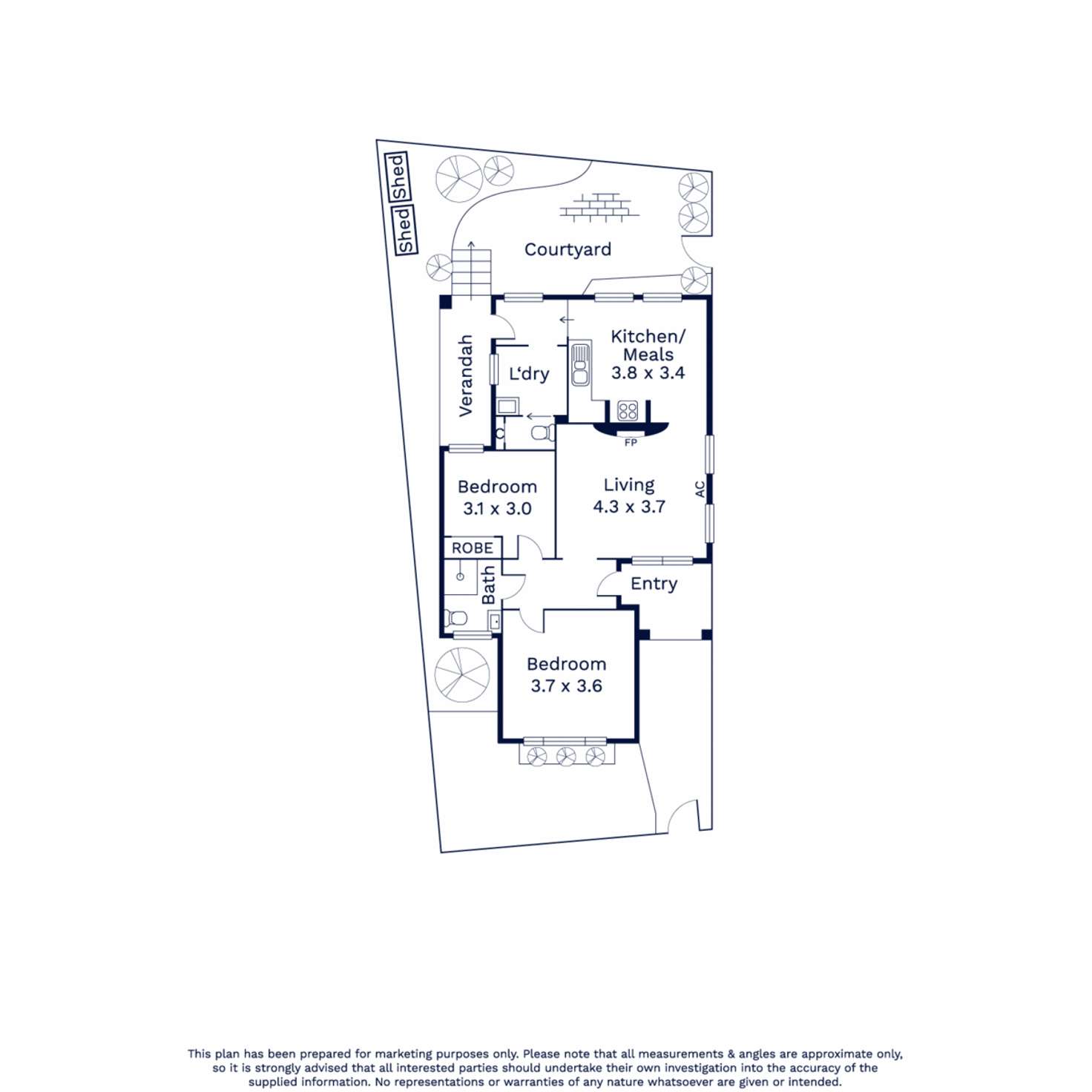 Floorplan of Homely house listing, 115 Eastwood Street, Kensington VIC 3031