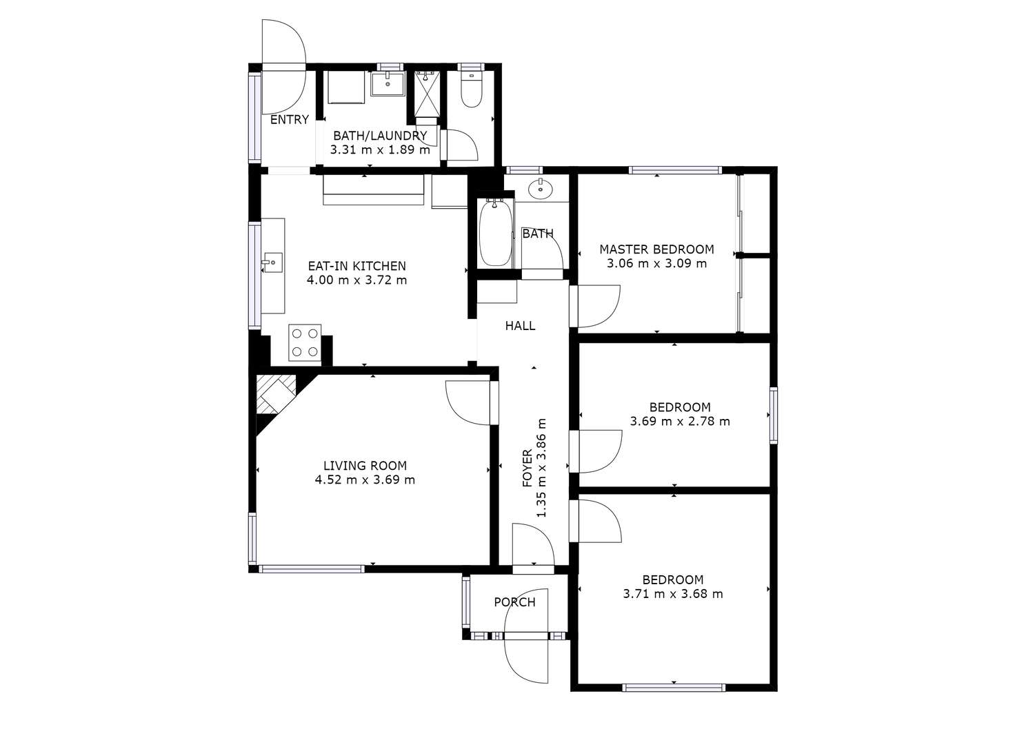 Floorplan of Homely house listing, 89 Central Avenue, Moonah TAS 7009