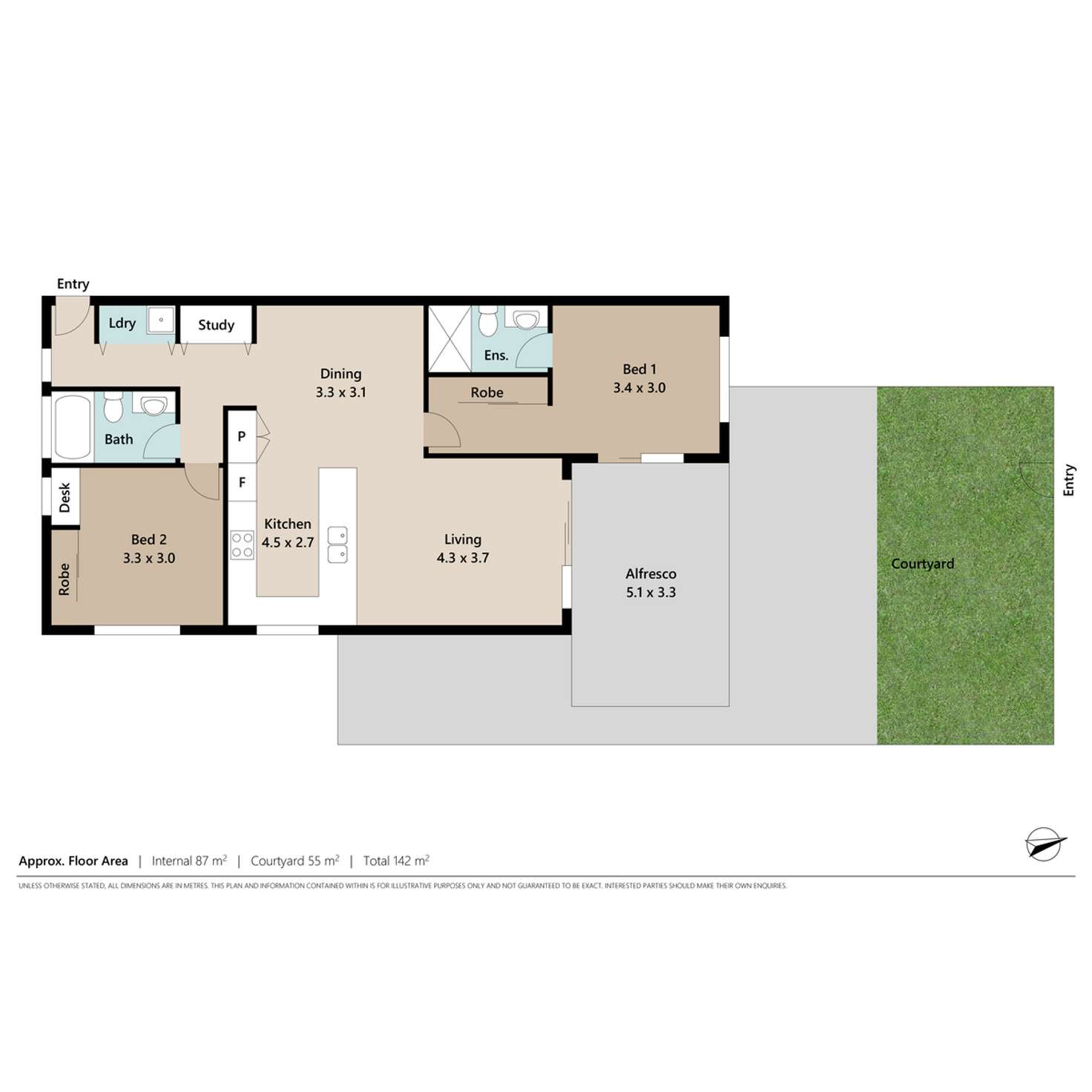 Floorplan of Homely apartment listing, 306/51 Hope Street, Spring Hill QLD 4000