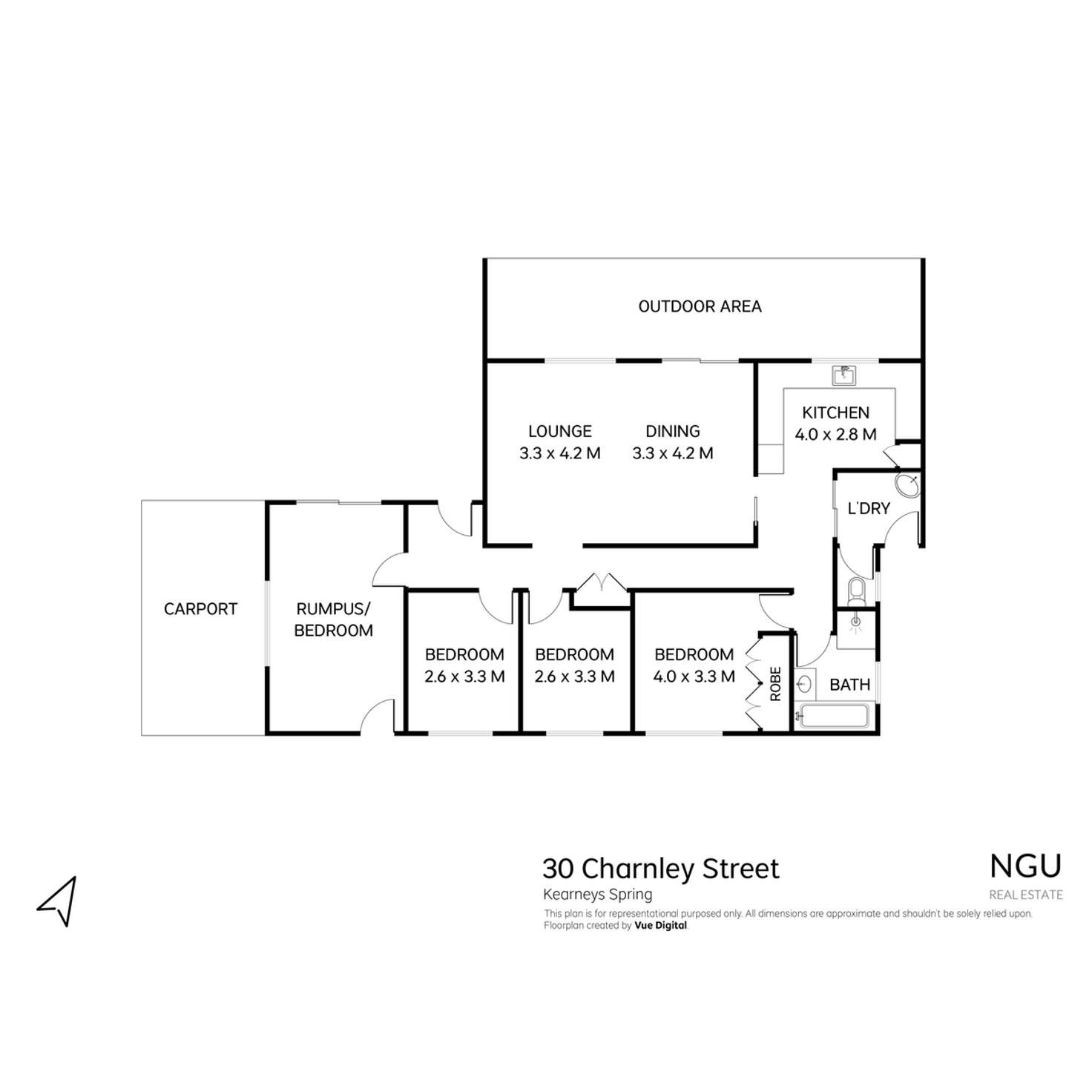 Floorplan of Homely house listing, 30 Charnley Street, Kearneys Spring QLD 4350