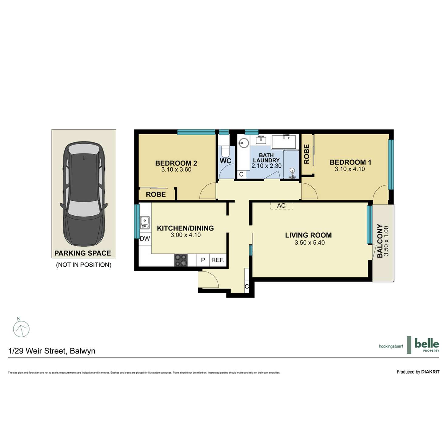 Floorplan of Homely apartment listing, 1/29 Weir Street, Balwyn VIC 3103