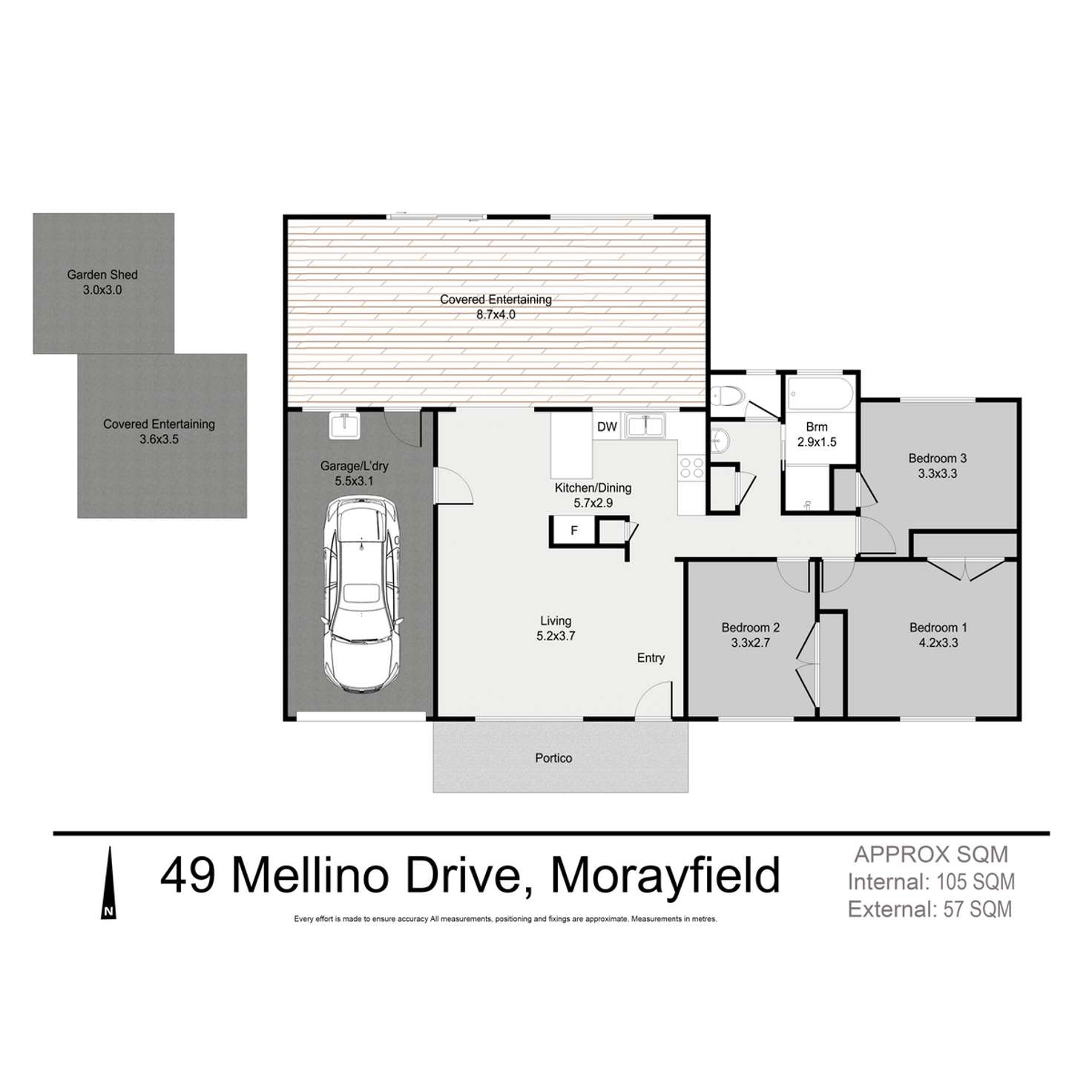 Floorplan of Homely house listing, 49 Mellino Drive, Morayfield QLD 4506