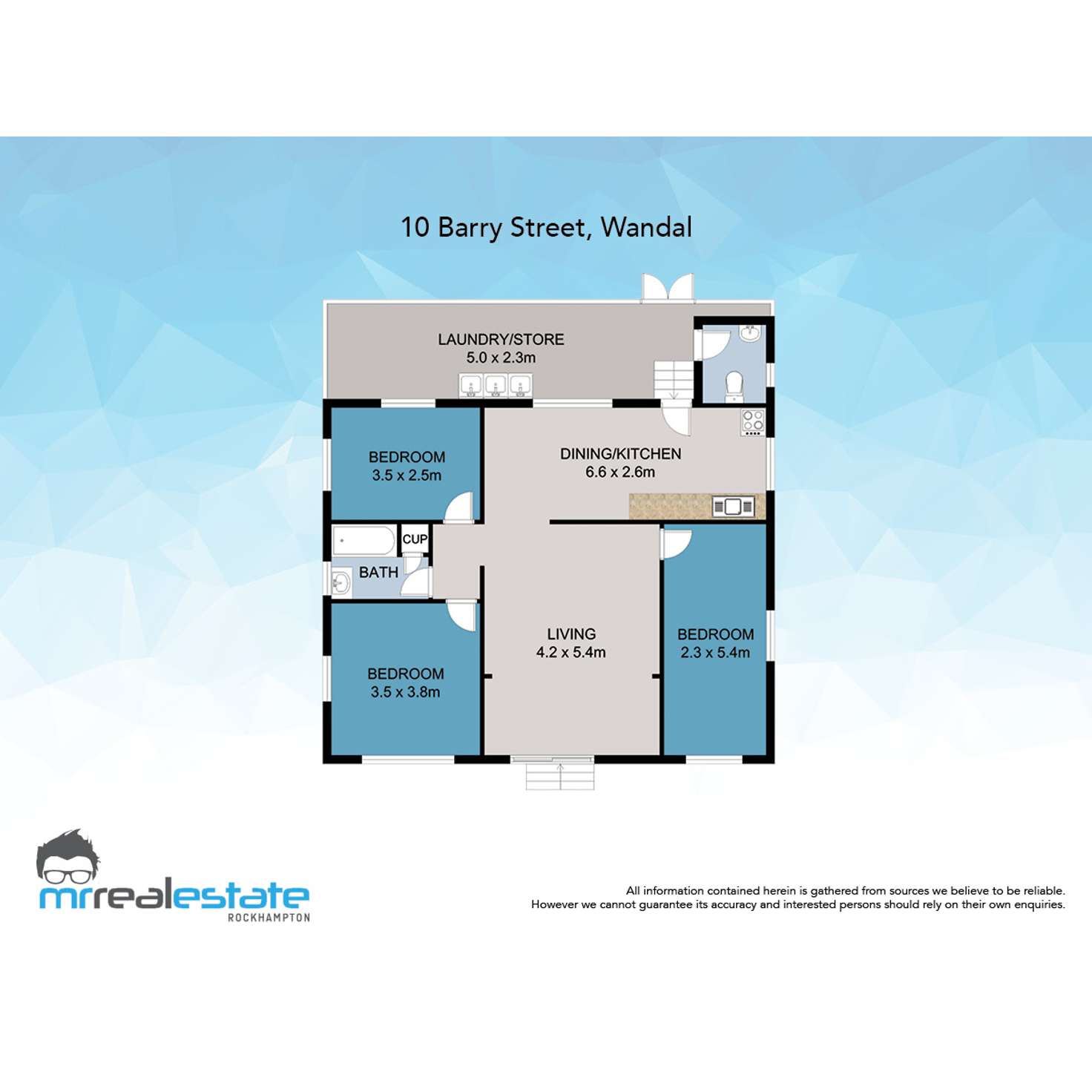 Floorplan of Homely house listing, 10 Barry Street, Wandal QLD 4700