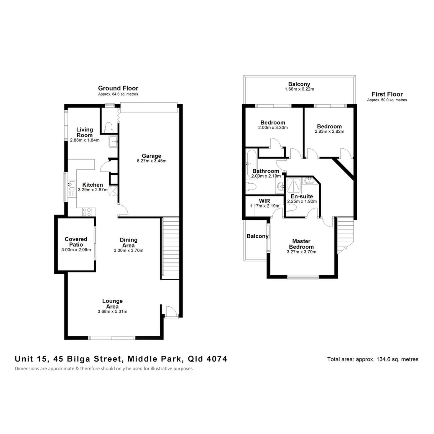 Floorplan of Homely townhouse listing, 15/45 Bilga Street, Middle Park QLD 4074