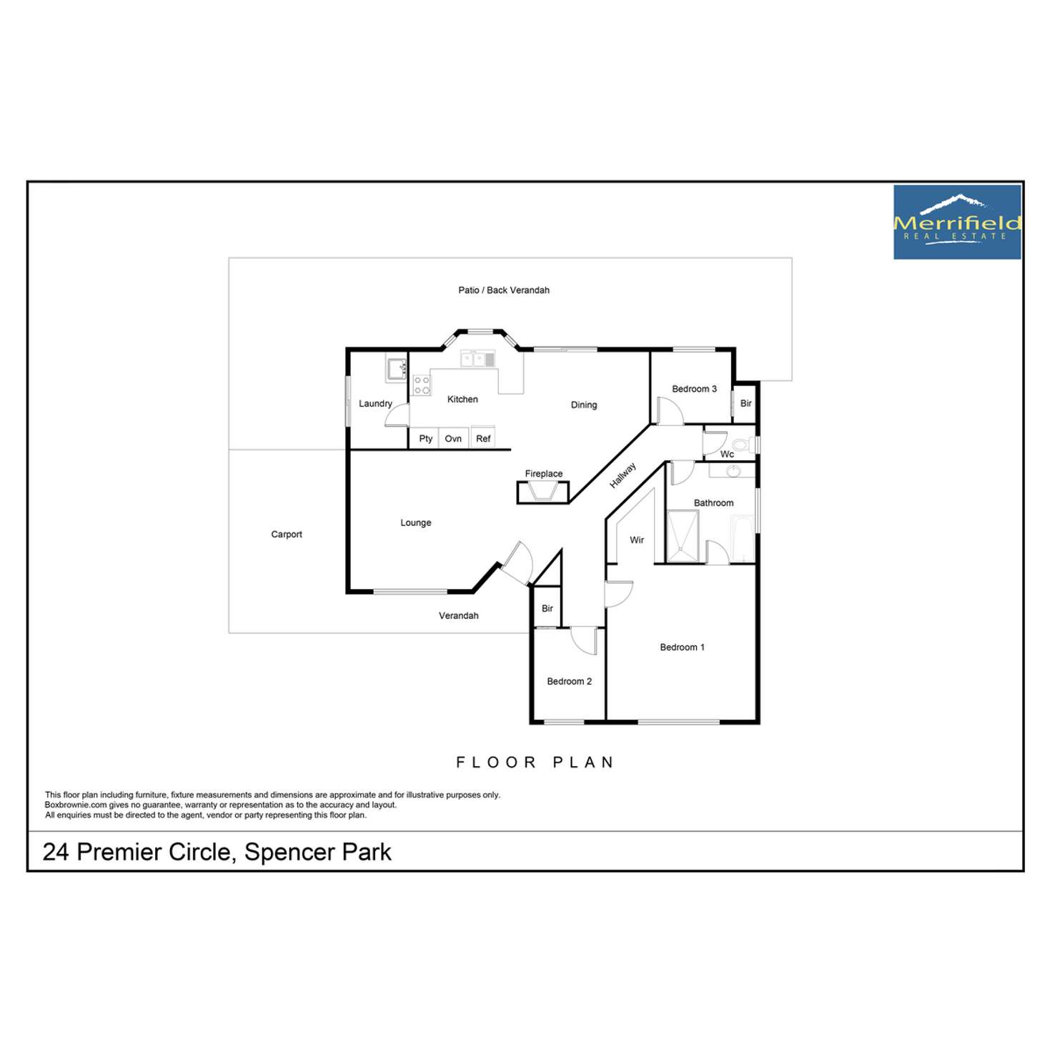 Floorplan of Homely house listing, 24 Premier Circle, Spencer Park WA 6330
