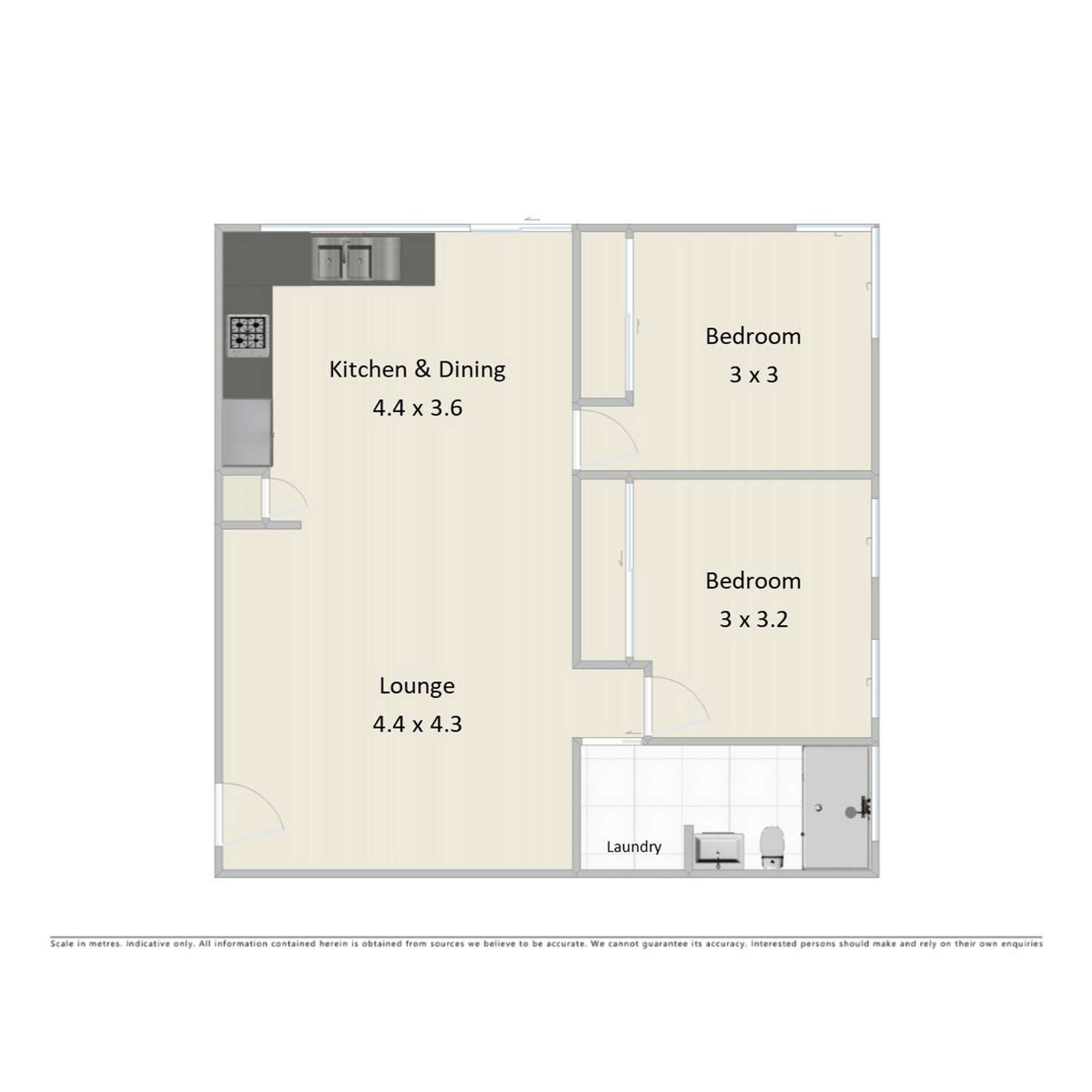 Floorplan of Homely apartment listing, 21/20 McConnell Street, Spring Hill QLD 4000