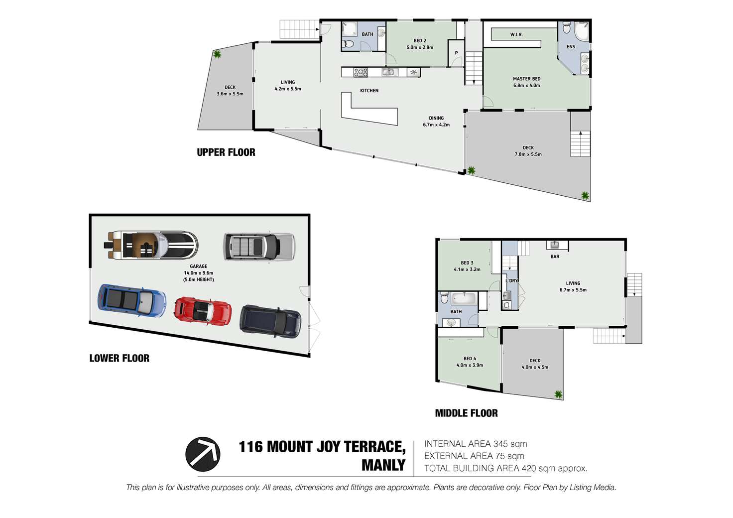 Floorplan of Homely house listing, 116 Mountjoy Terrace, Manly QLD 4179