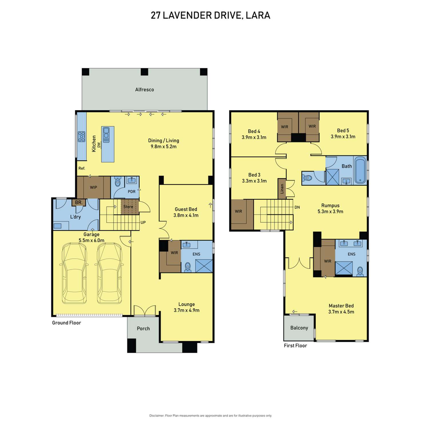 Floorplan of Homely house listing, 27 Lavender Drive, Lara VIC 3212