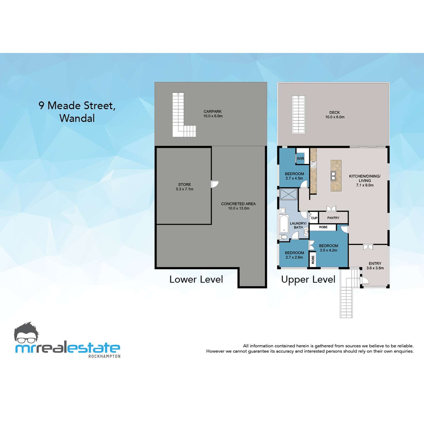 Floorplan of Homely house listing, 9 Meade Street, Wandal QLD 4700