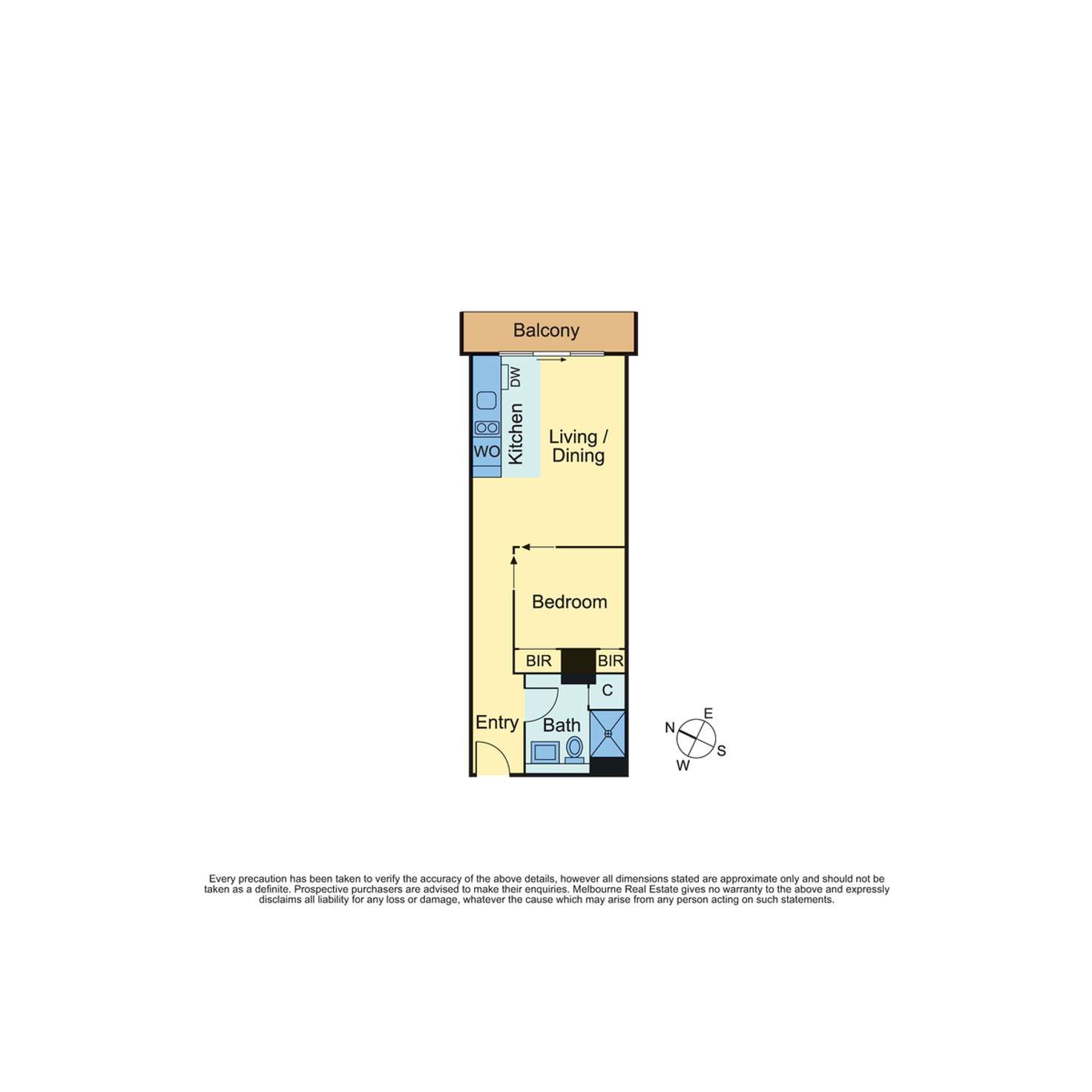 Floorplan of Homely apartment listing, 1218/199 William Street, Melbourne VIC 3000