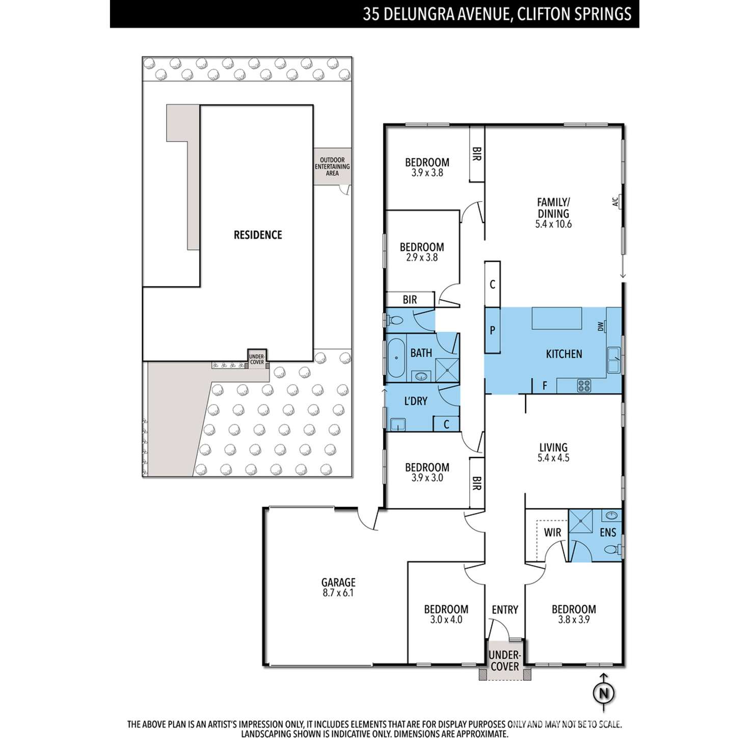 Floorplan of Homely house listing, 35 Delungra Avenue, Clifton Springs VIC 3222