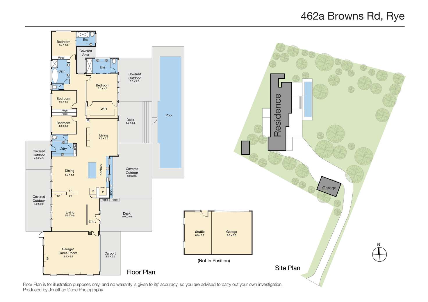 Floorplan of Homely house listing, 462A Browns Road, Rye VIC 3941