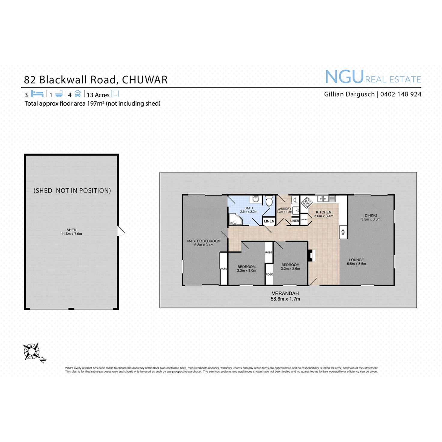 Floorplan of Homely house listing, 82 Blackwall Road, Chuwar QLD 4306