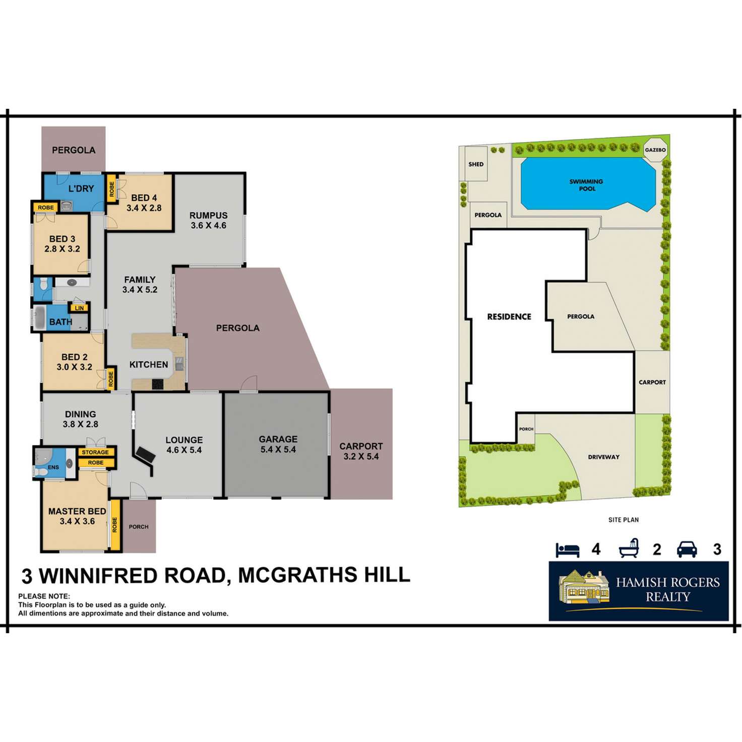 Floorplan of Homely house listing, 3 Winnifred Road, Mcgraths Hill NSW 2756